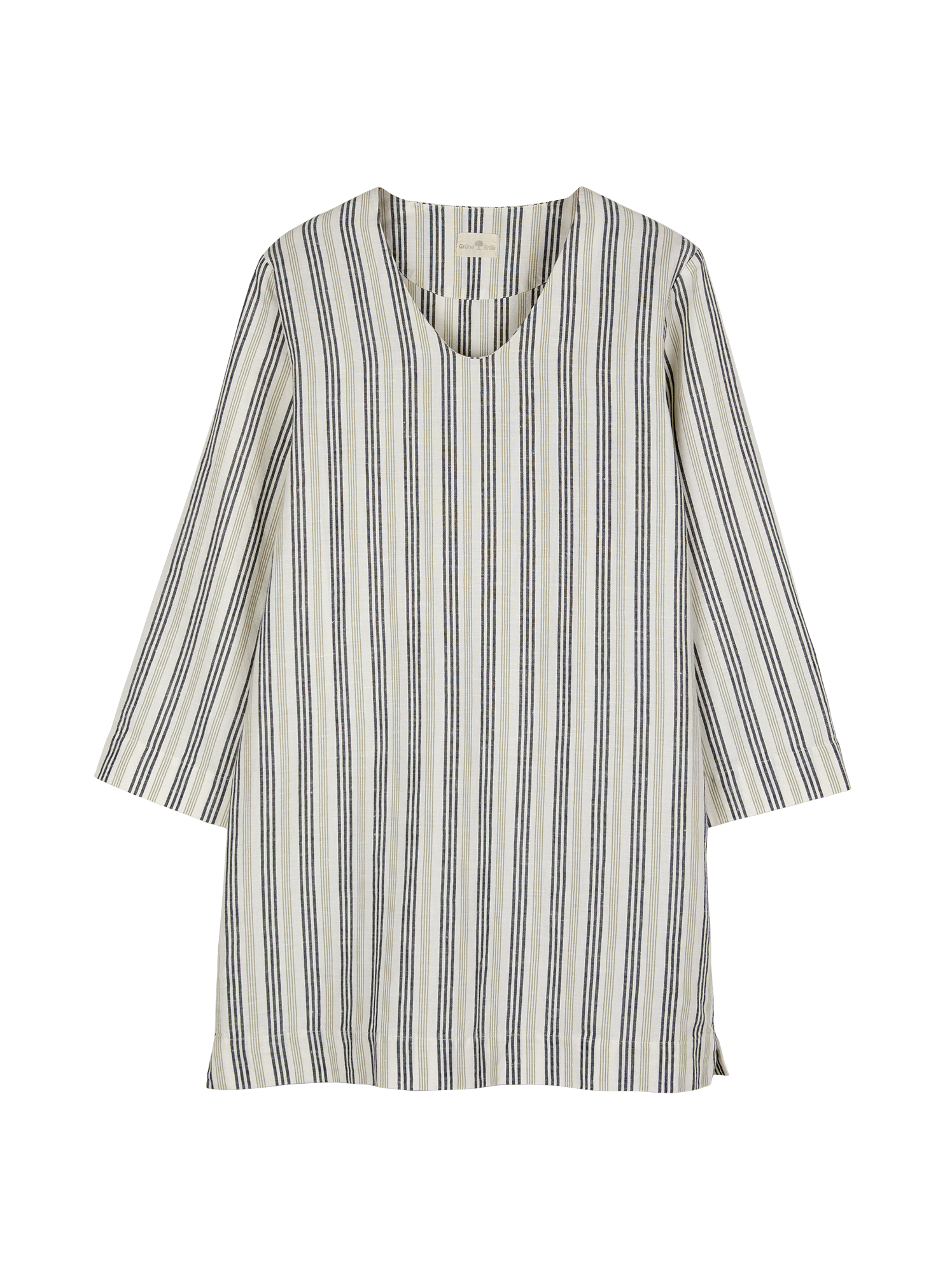 Bluse aus Bio-Leinen und Baumwolle