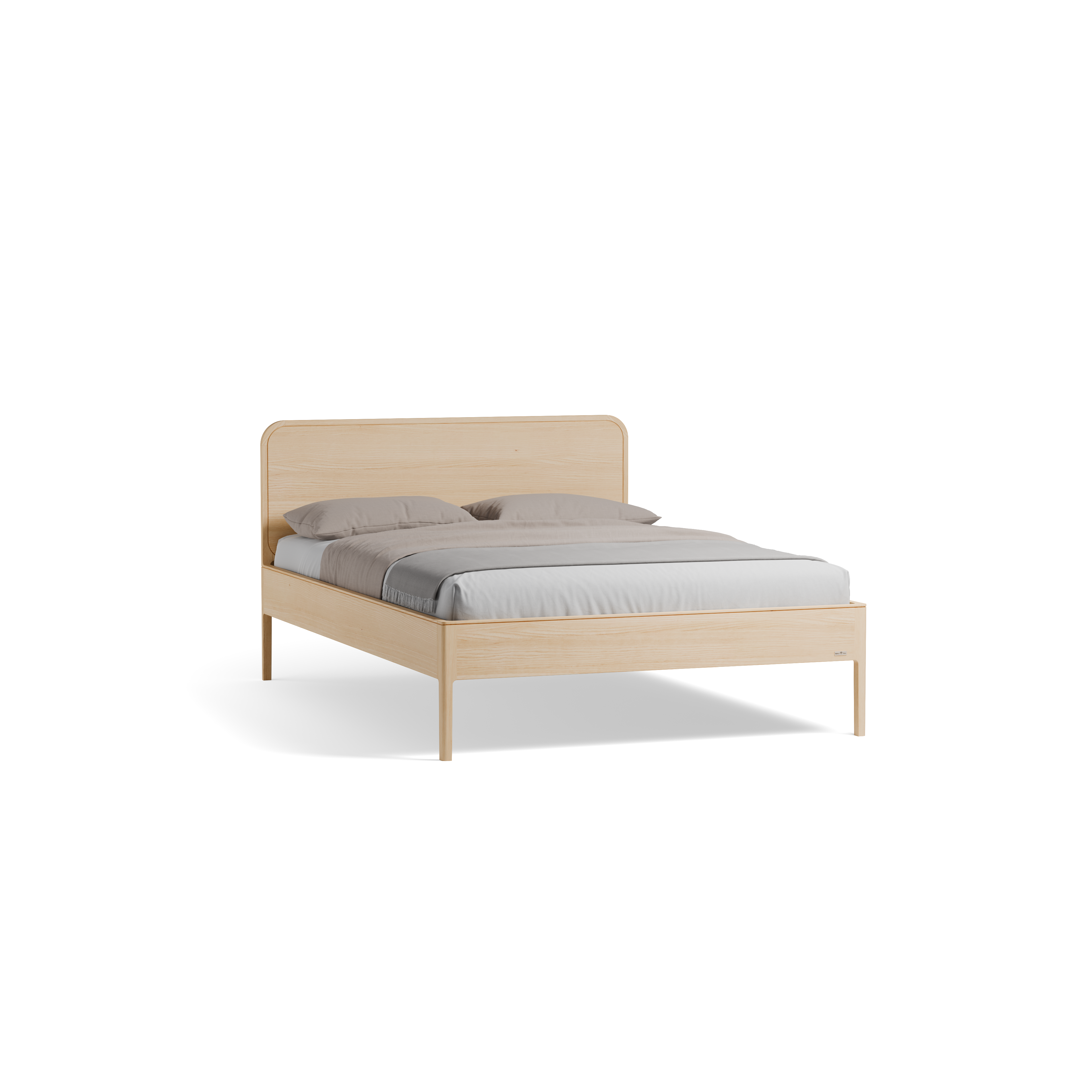 Bett Tenso mit Holzbetthaupt