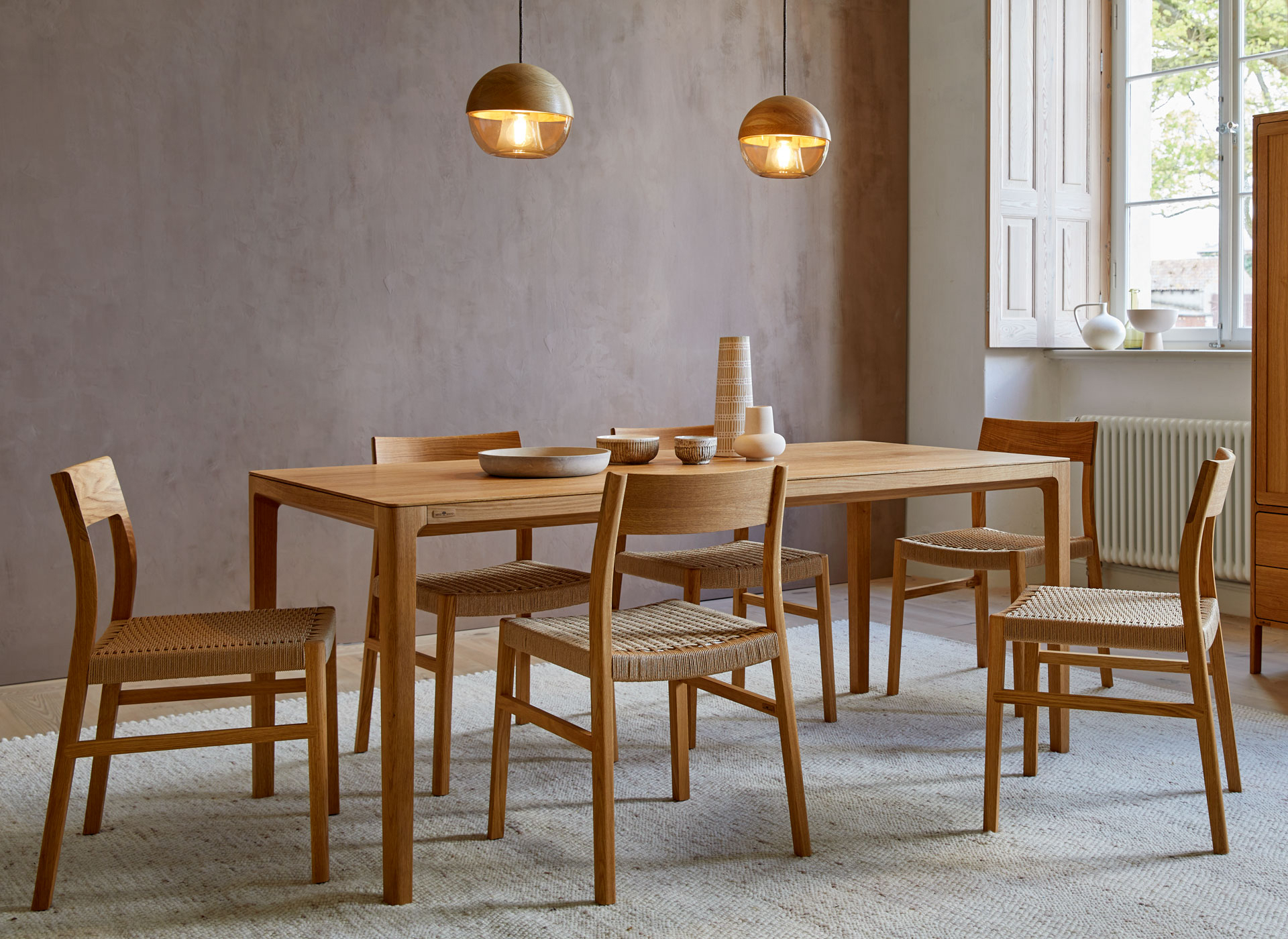 Massivholz Esszimmermöbel Tenso mit Stühle im Esszimmer