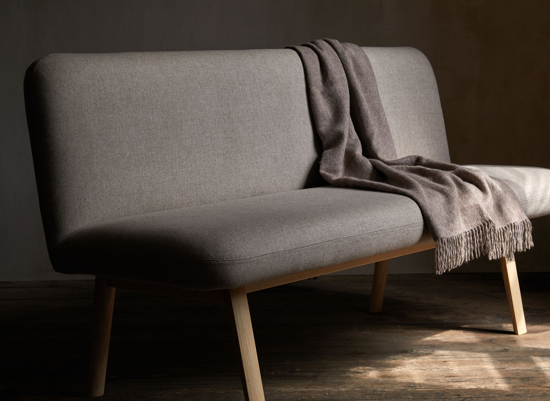 Polsterbank Ketil mit Wohndecke