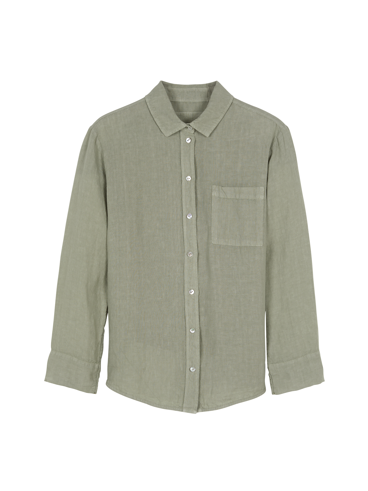 Hemdbluse aus Bio Leinen