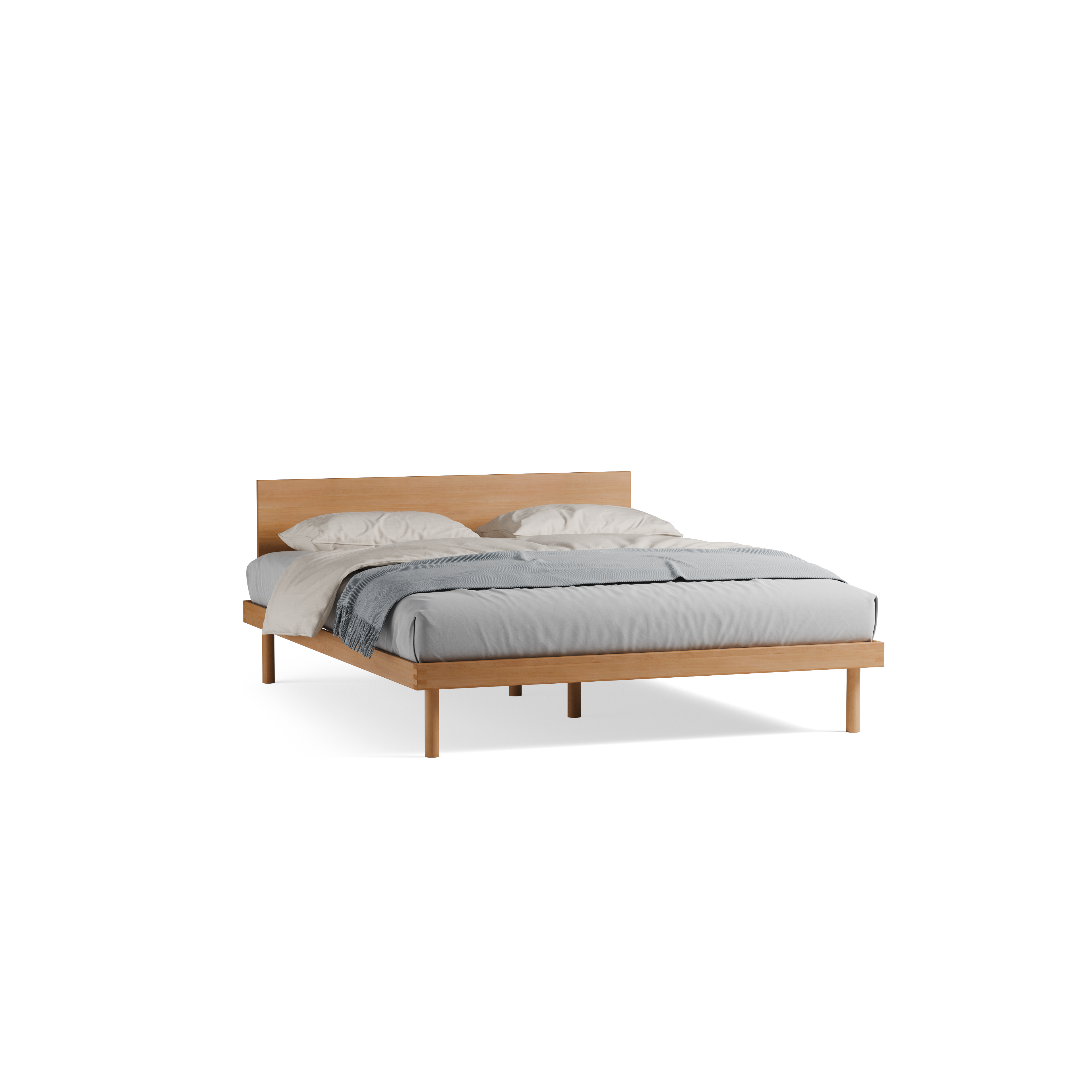 Bett Jukai Pur mit Flächenbetthaupt