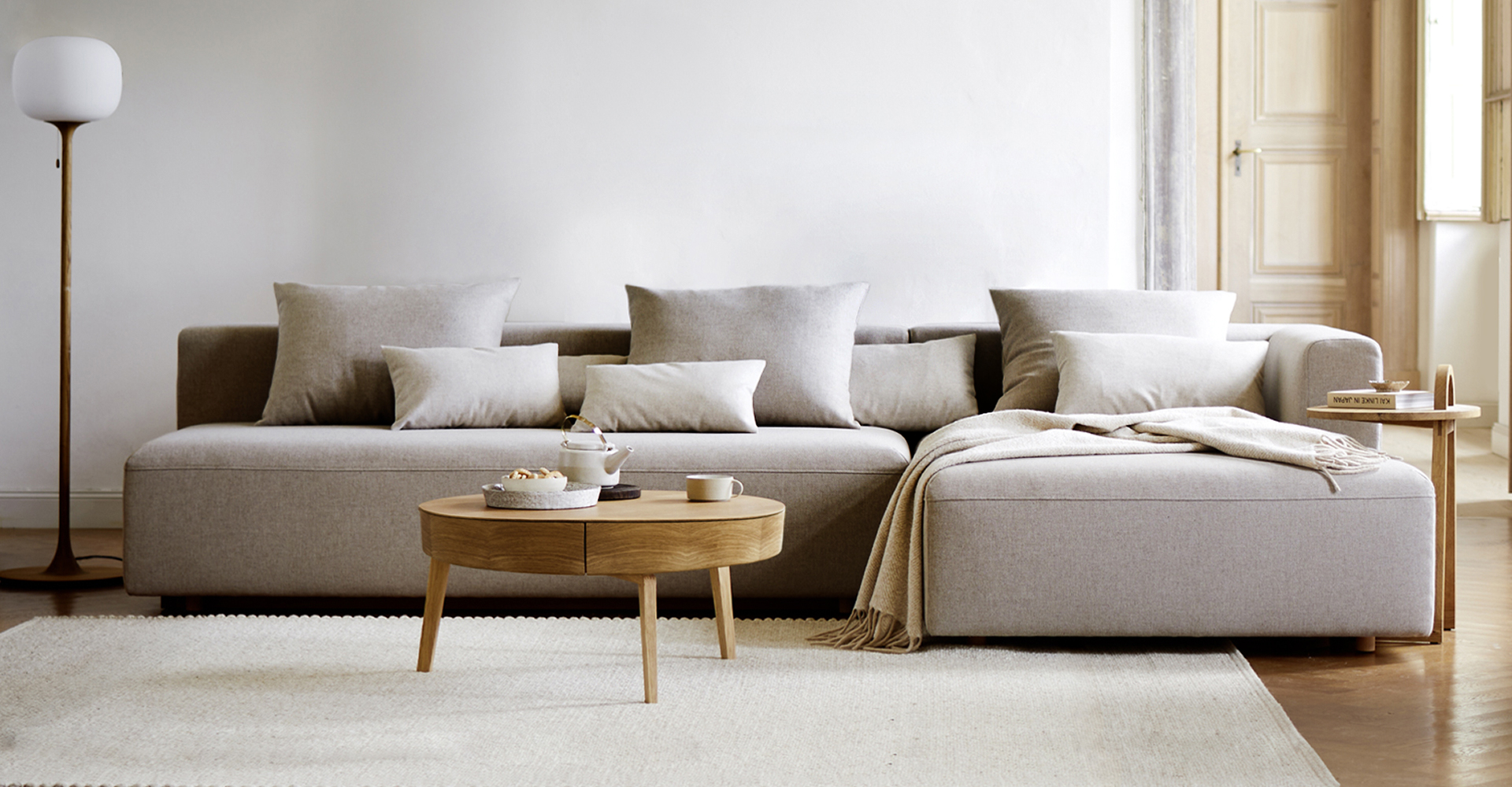 Ecksofa Sereno im Wohnzimmer