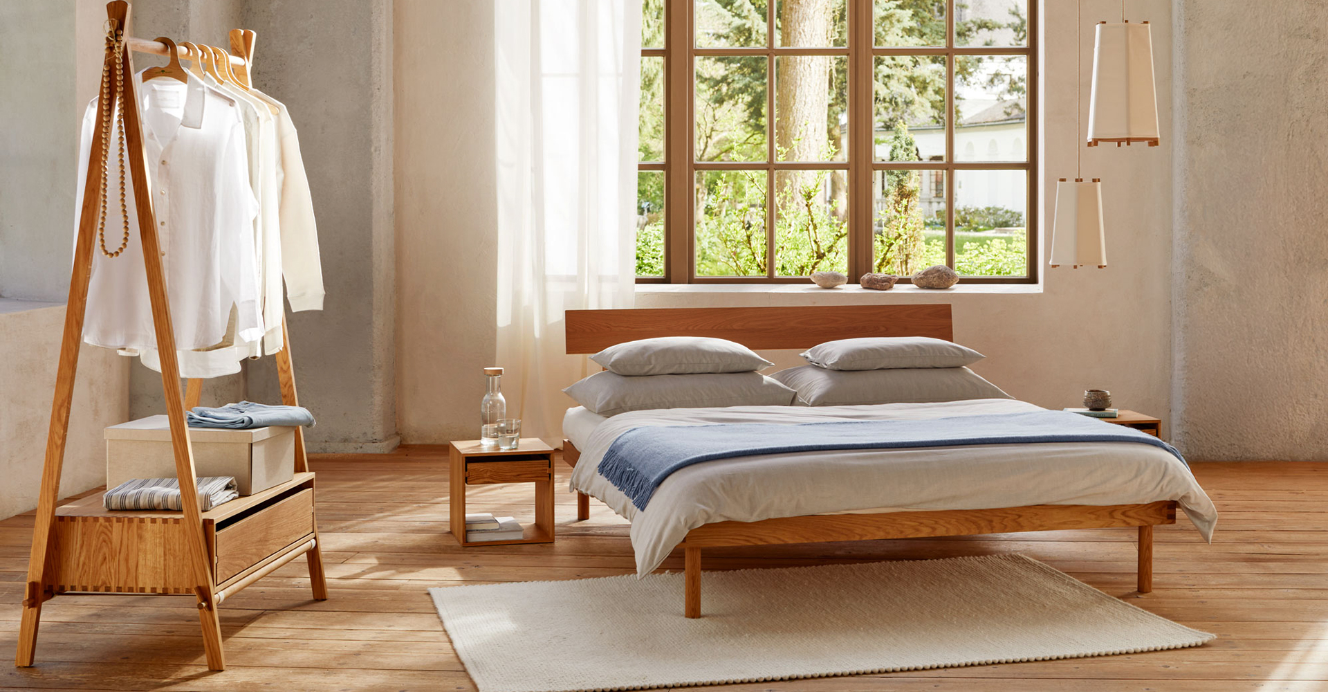 Schlafzimmer Massivholzmöbel Jukai Pur