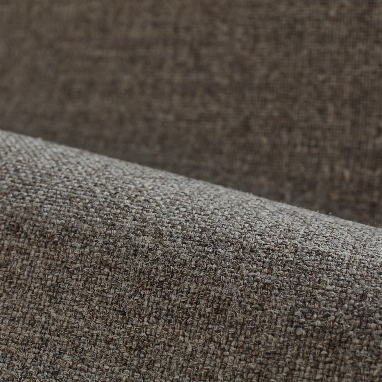 Stoffmuster Wollstoff Tano natur Dunkel