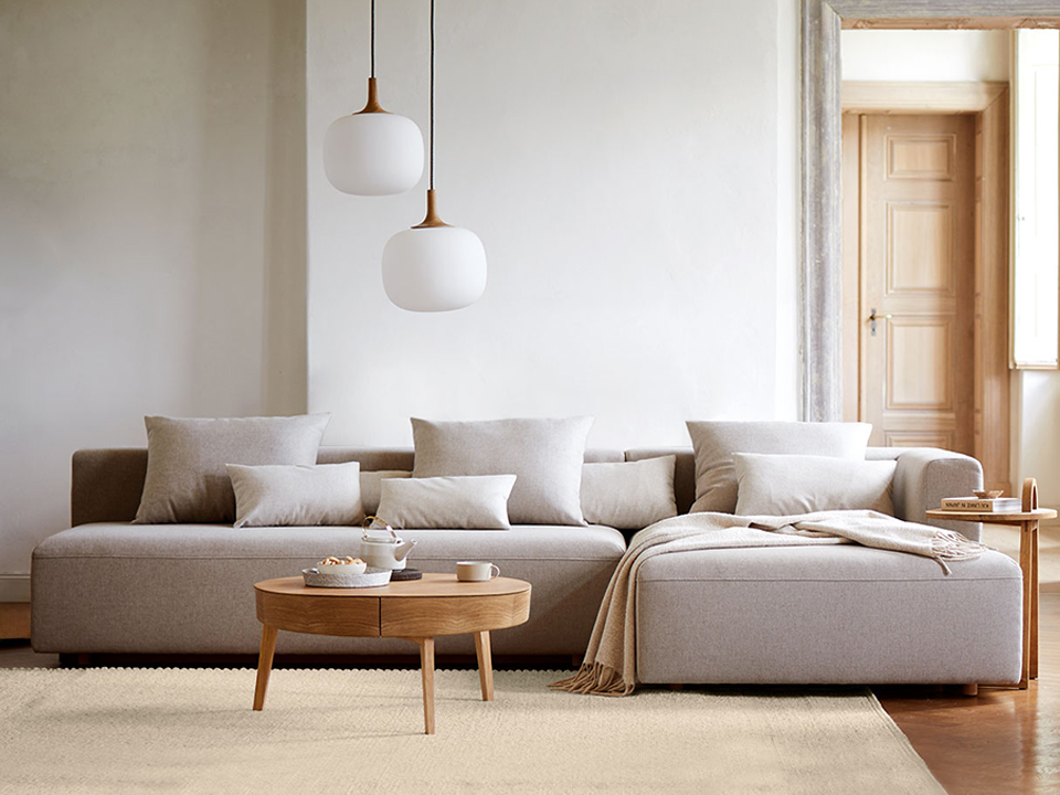 Ecksofa Sereno im Wohnzimmer