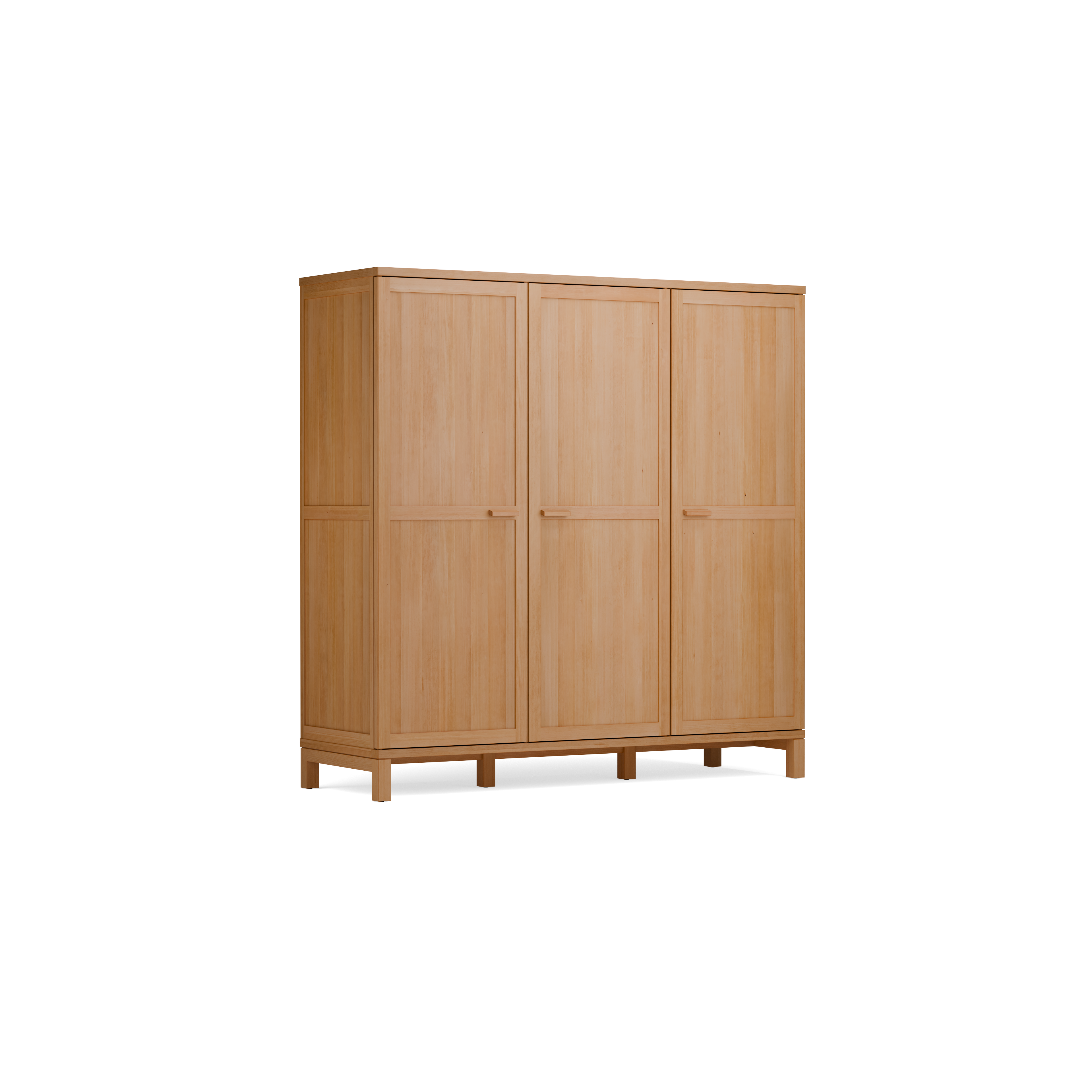 Kleiderschrank Kurami mit Drehtüren 3-türig