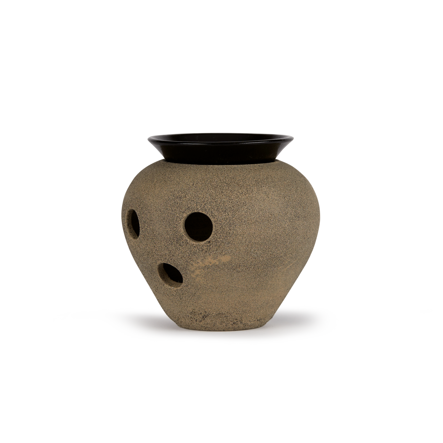 Aromalampe aus Steinzeug 2tlg