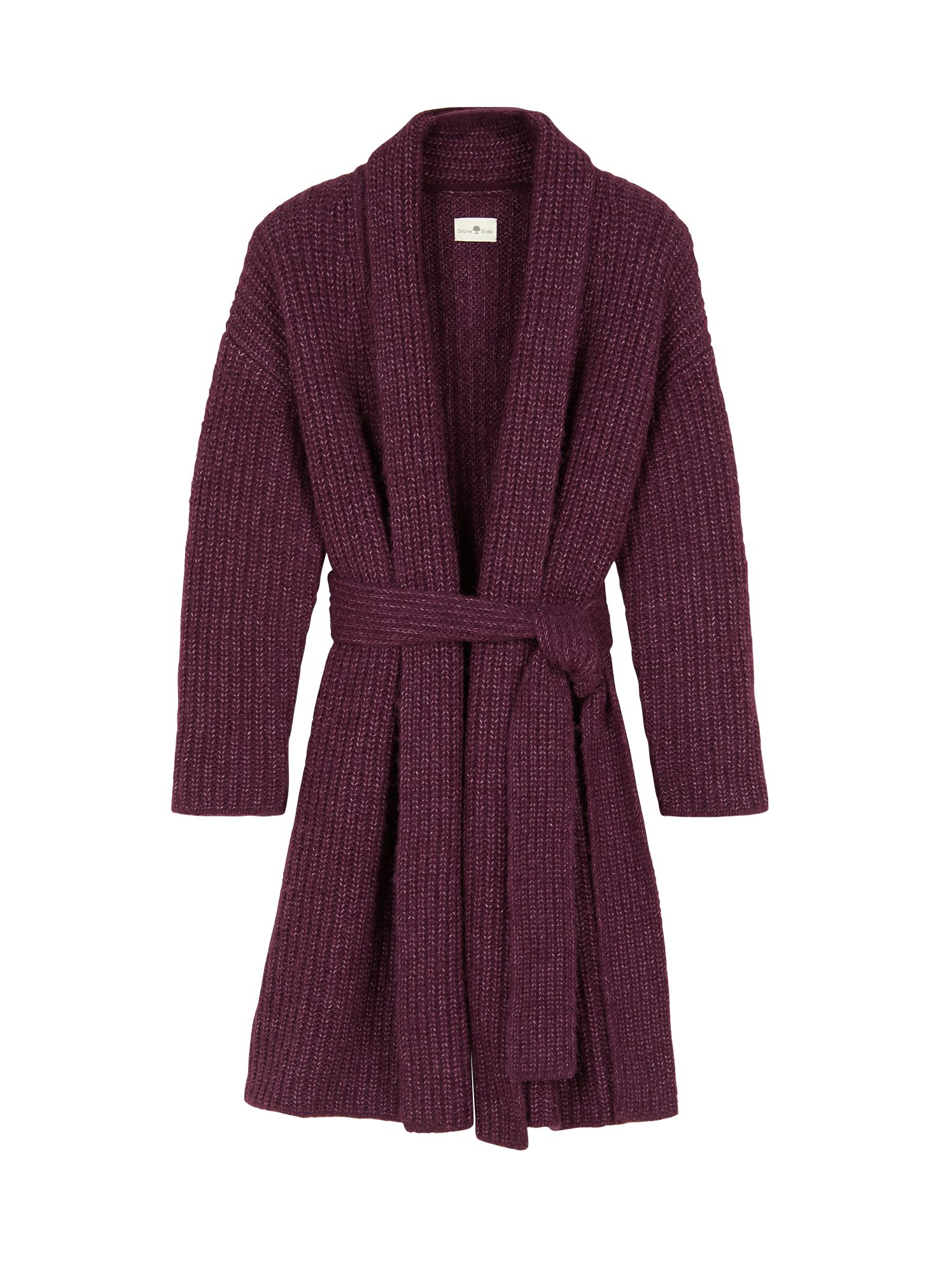 Strickmantel aus Alpakawolle und Bio-Baumwolle