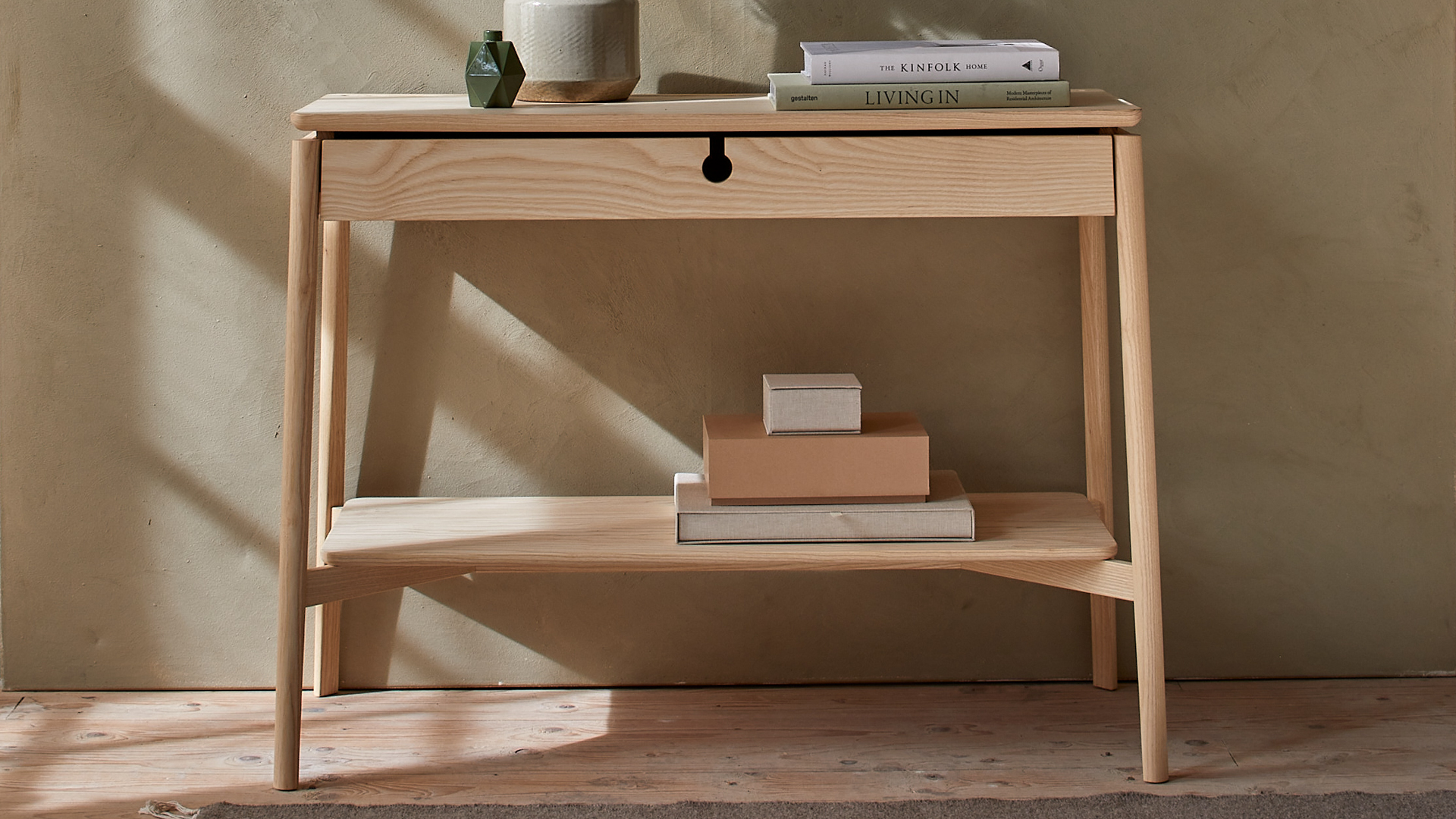 Massivholz Konsolentisch Abea