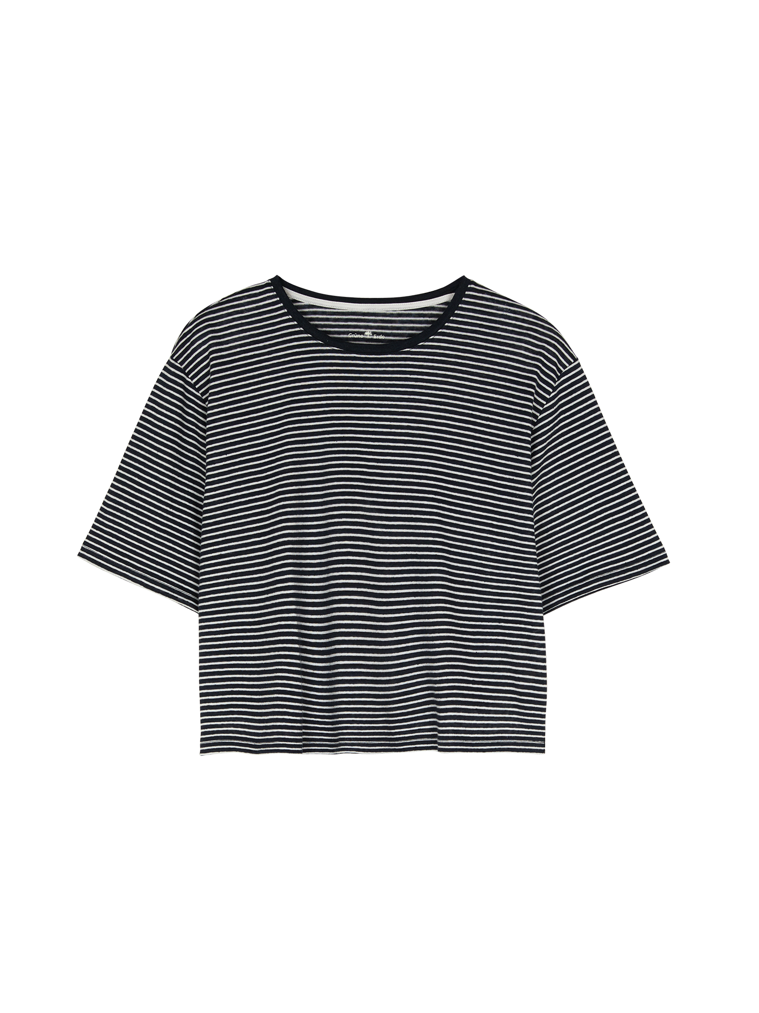 Kurzarmshirt aus Bio Leinen/Baumwolle