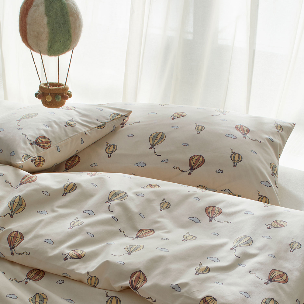 Kinderbettwäsche mit Heißluftballon-Muster