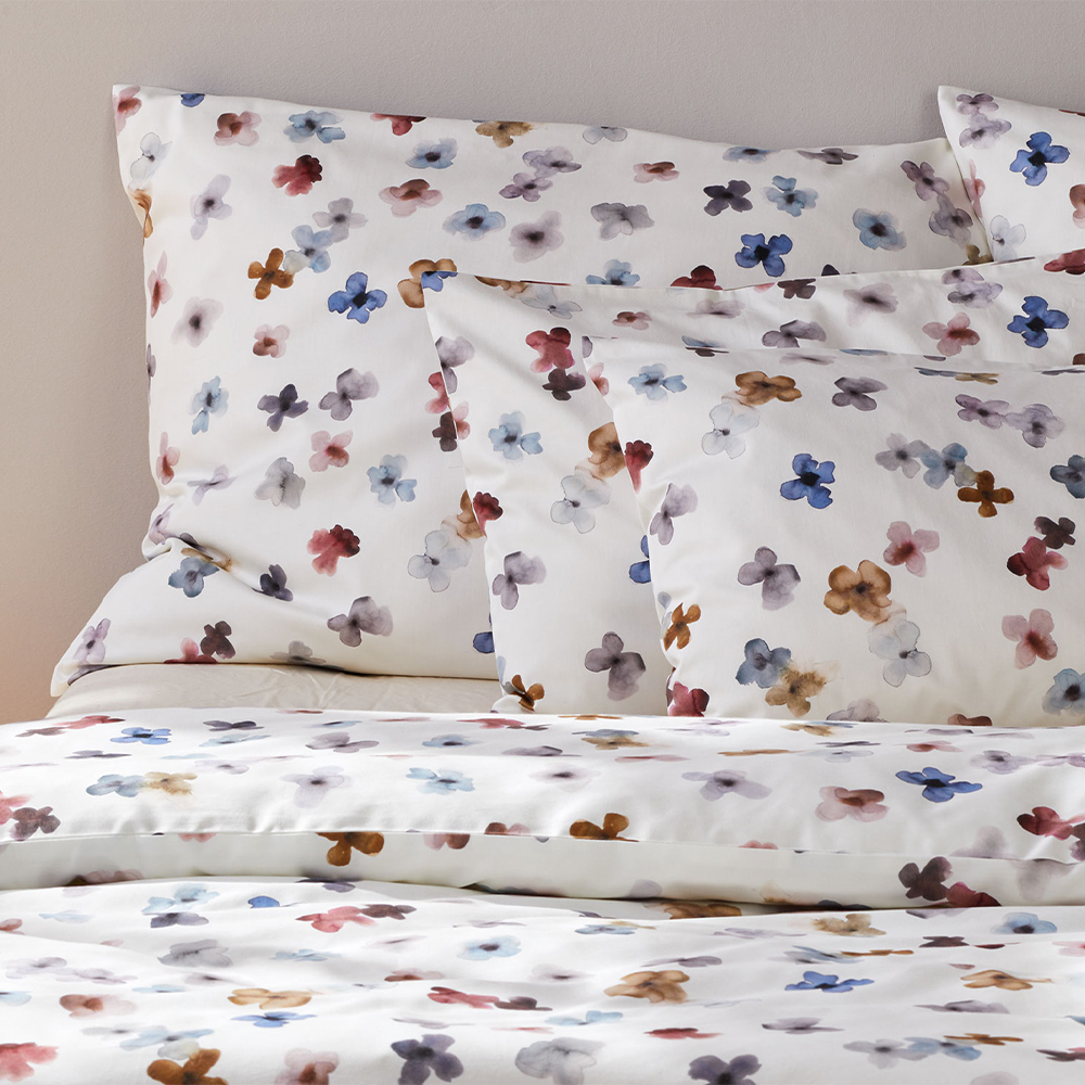 Bettwäsche Elodie mit Blumendruck