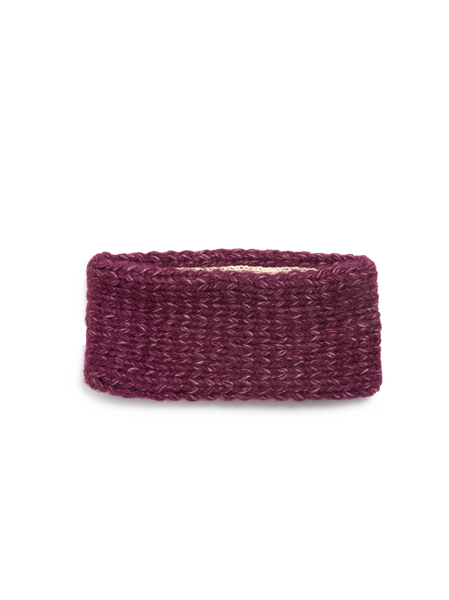 Stirnband aus Alpakawole und Bio-Baumwolle
