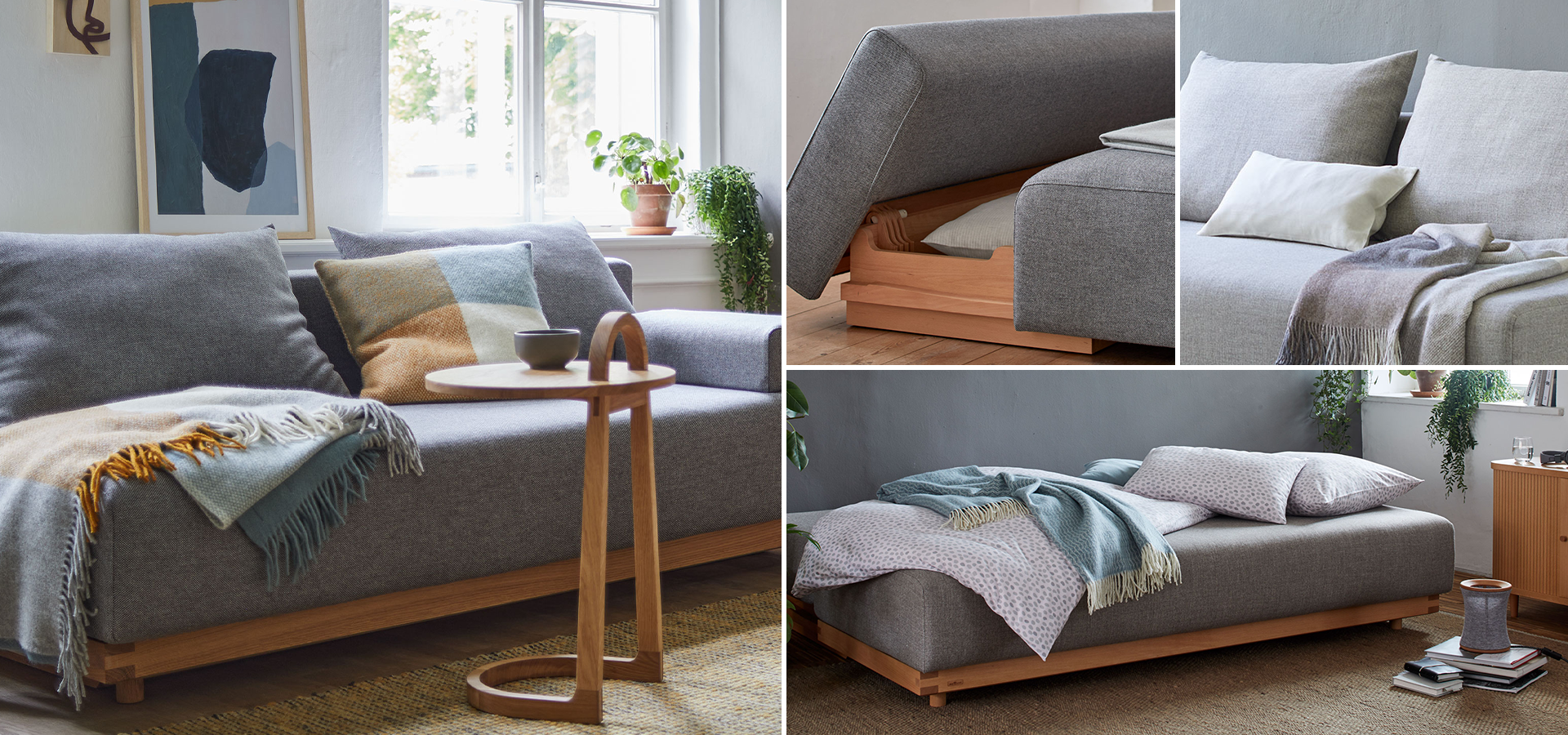 Collage Schlafsofa Nebo in verschiedenen Ansichhten