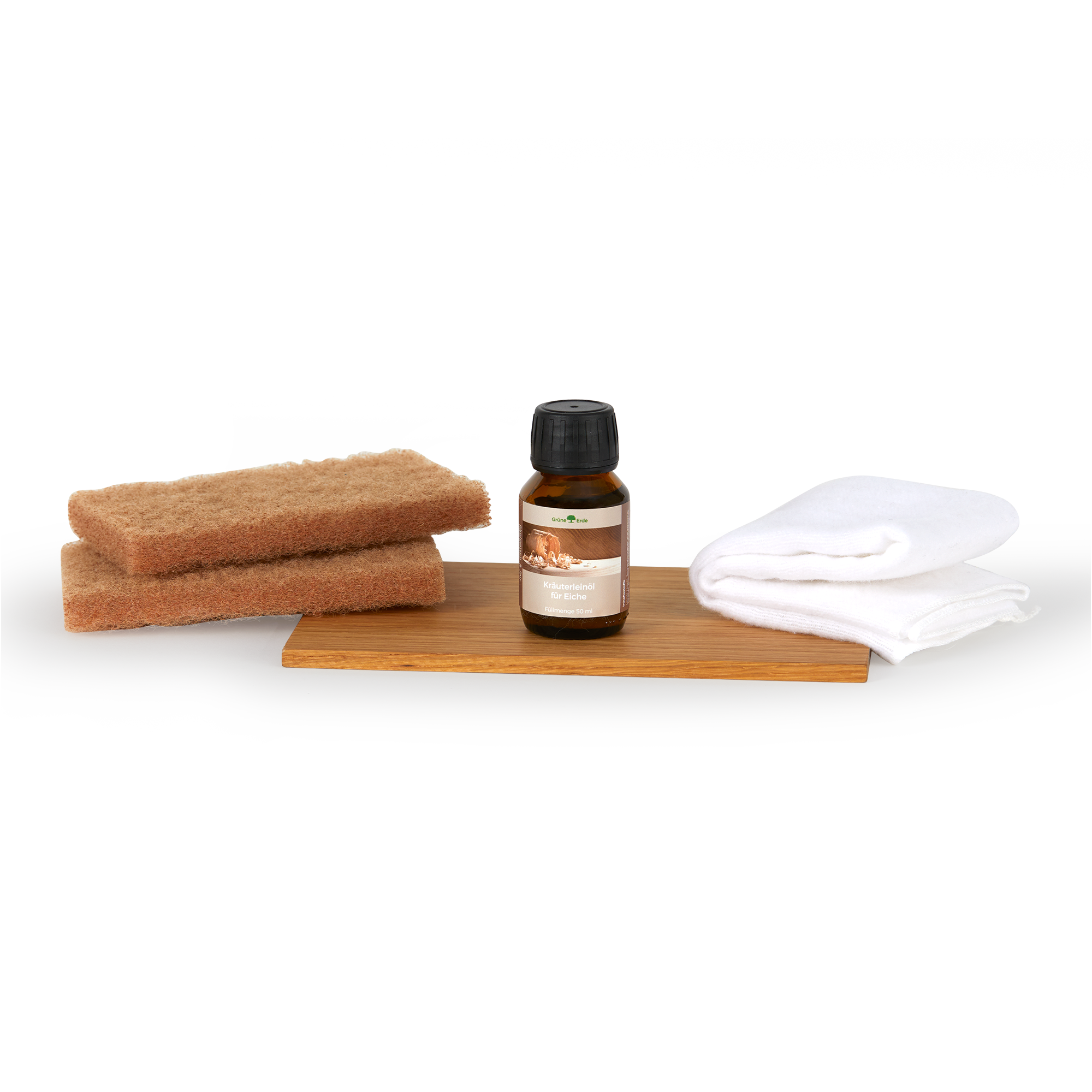 Vollholz-Pflegeset für Eiche