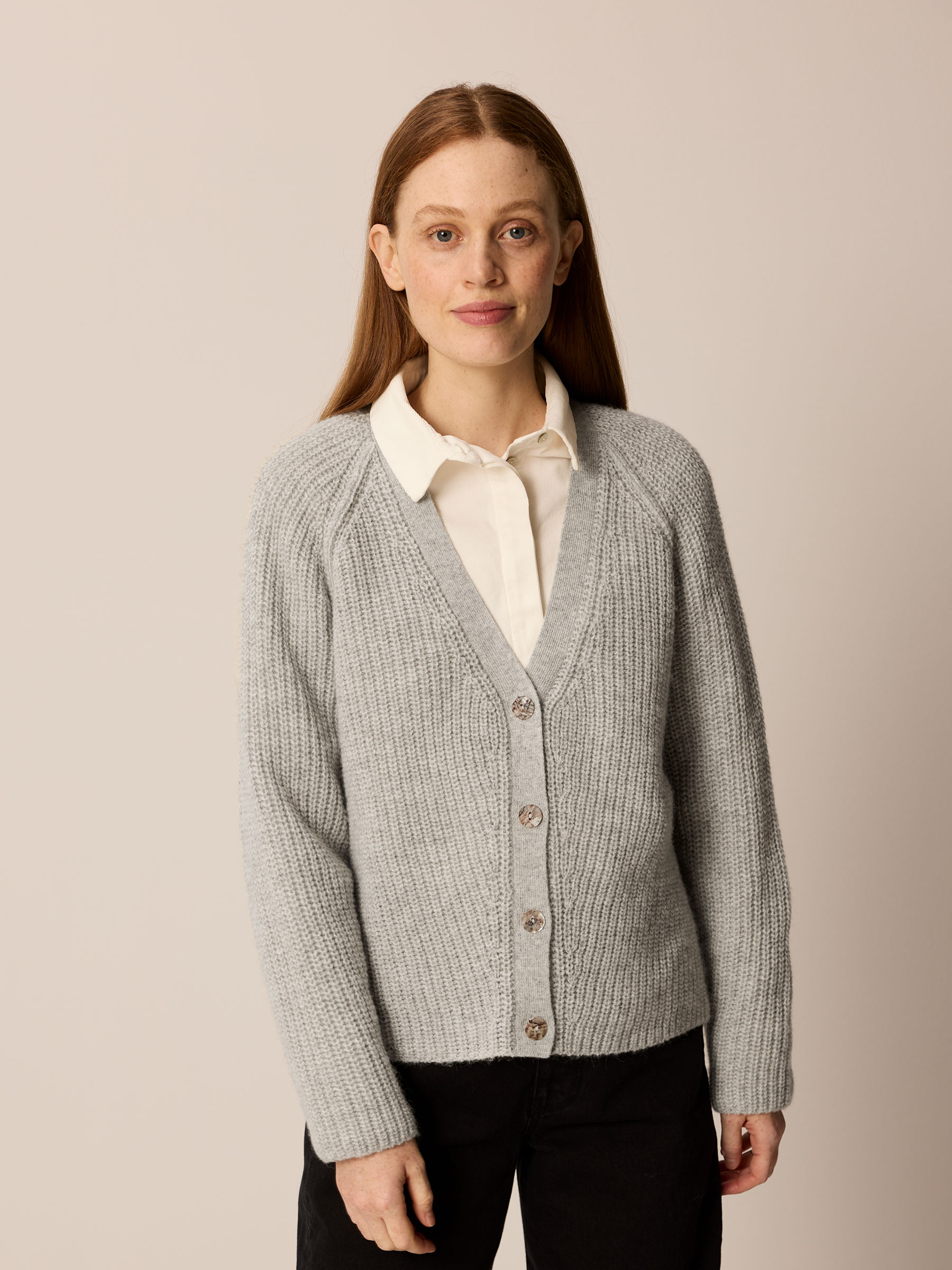 Strickjacke aus Alpakawolle