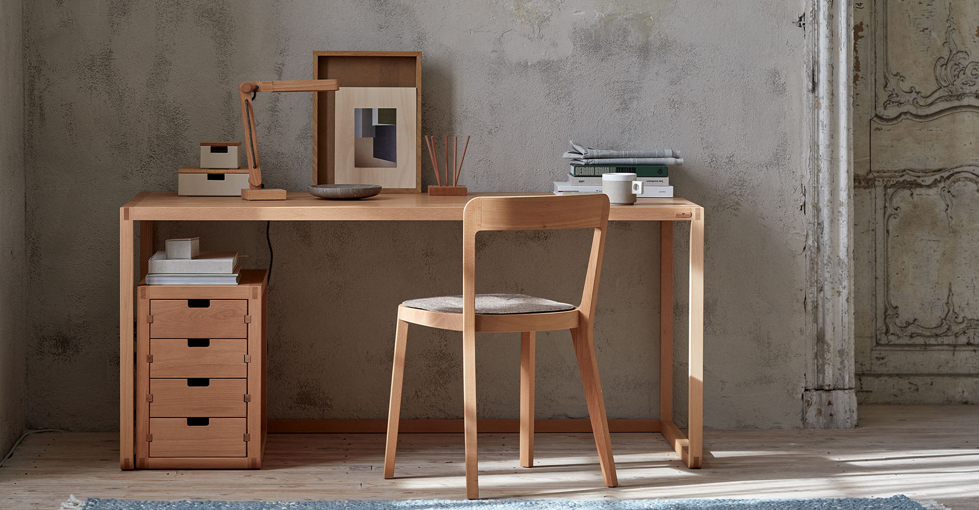 Schreibtisch Quint mit Stuhl Asensio