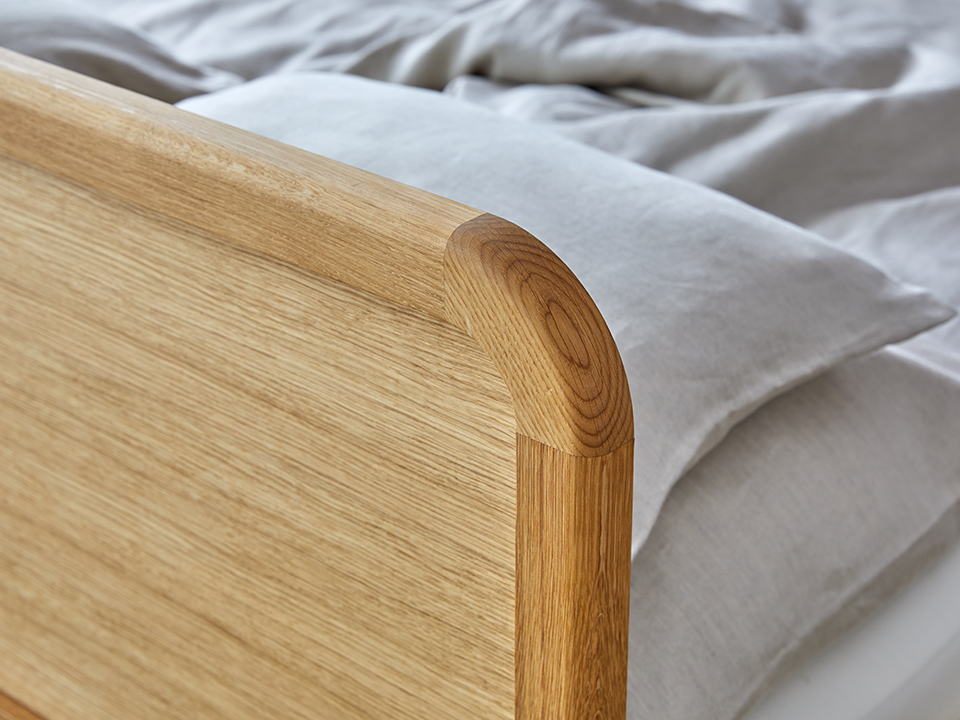 Massivholzbett Tenso Detailansicht