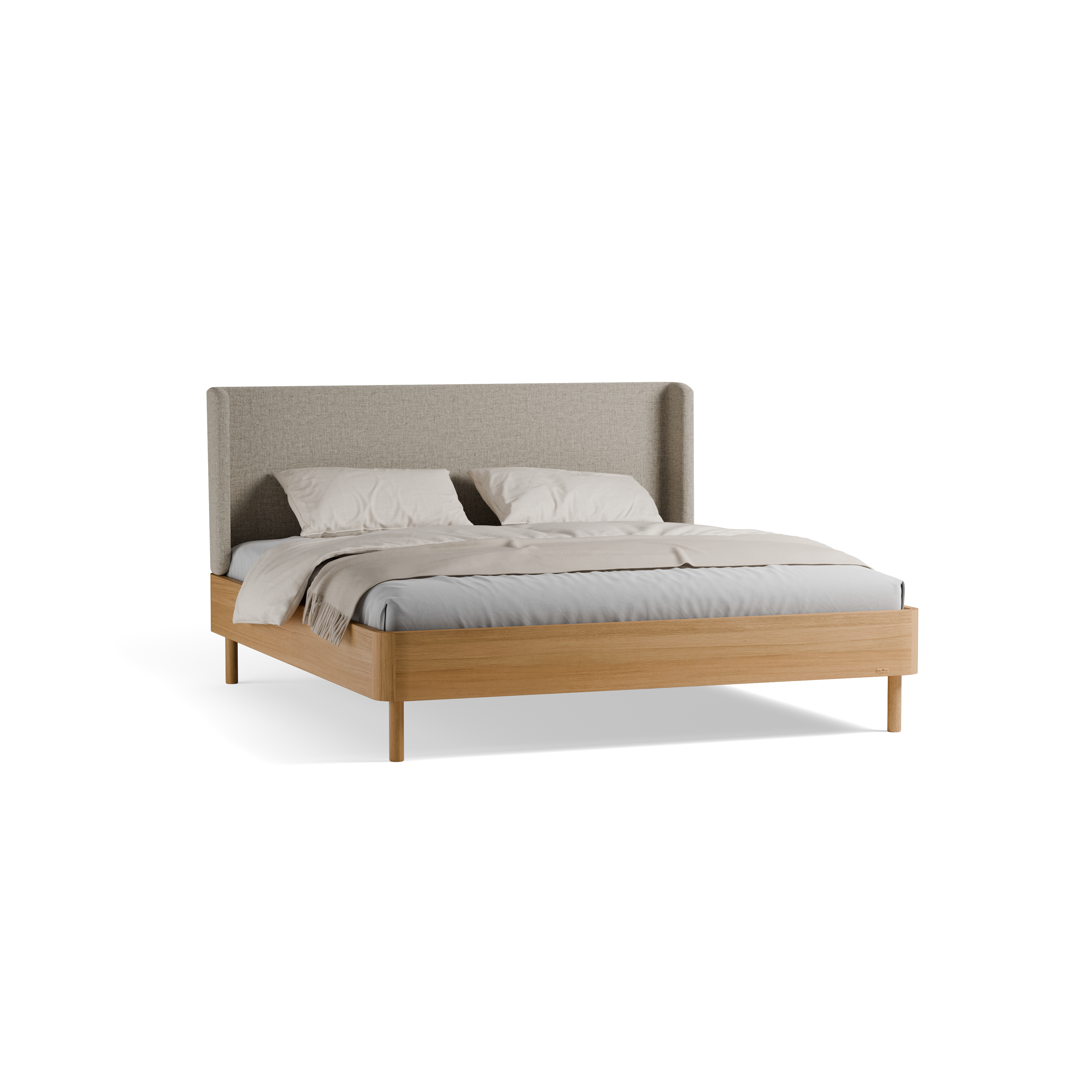 Bett Tonda mit Polsterbetthaupt