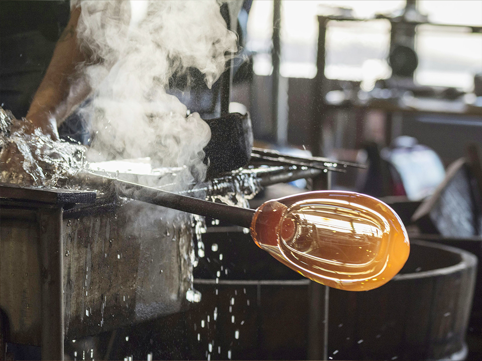 Fertigung von Glas unter Hitze