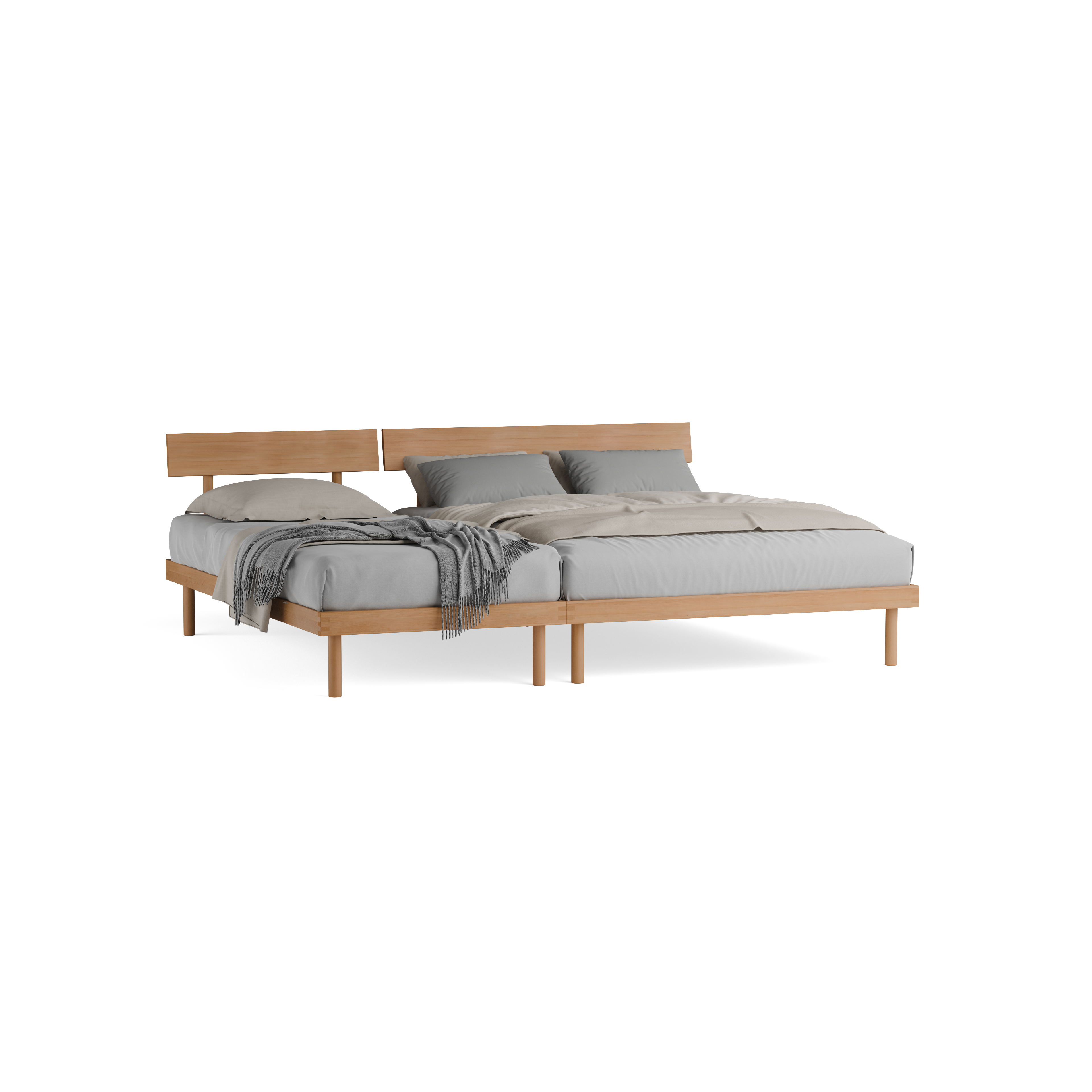 Familienbett Jukai Pur mit Stegbetthaupt