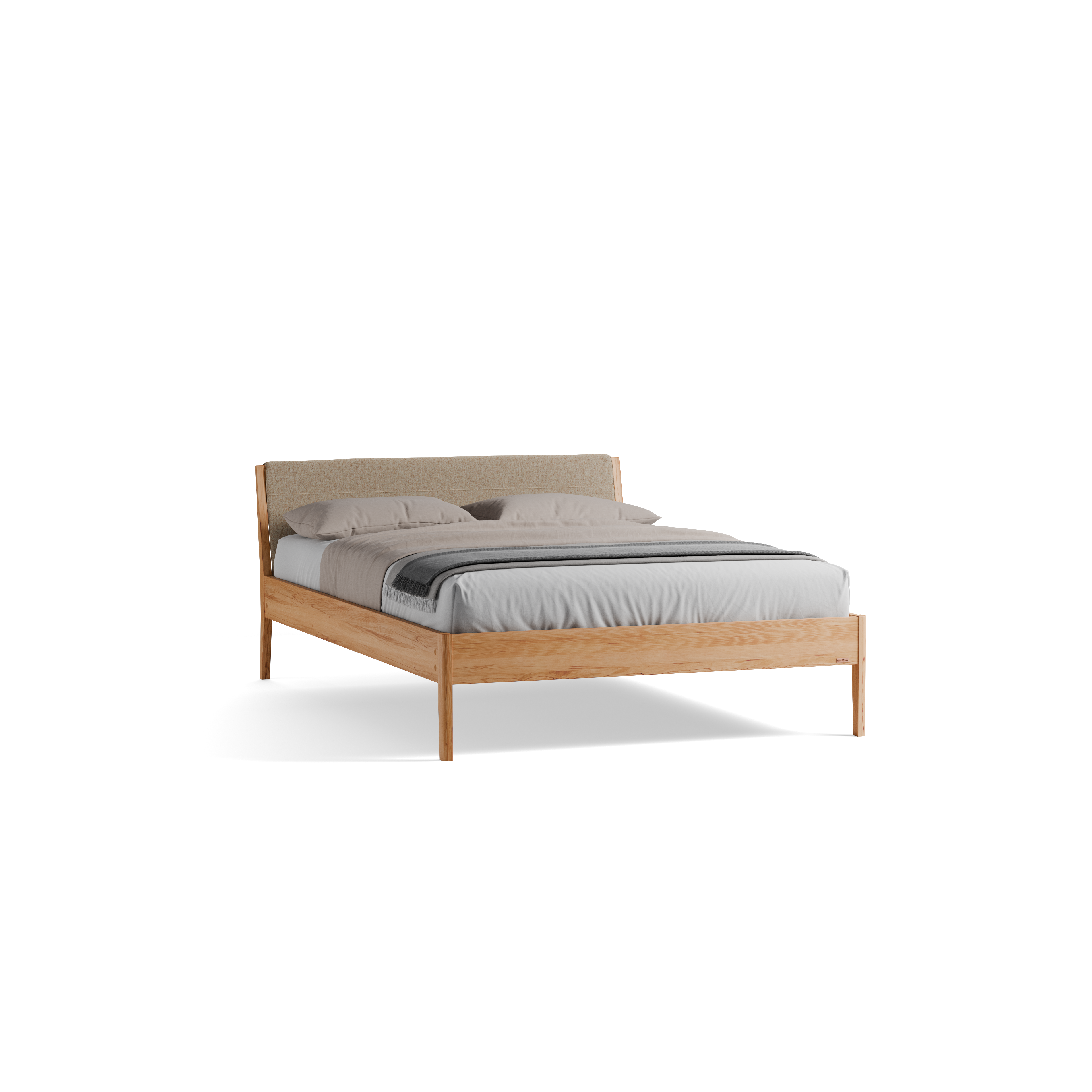 Bett Almeno mit Kopfhaupt und wechselbarer Housse