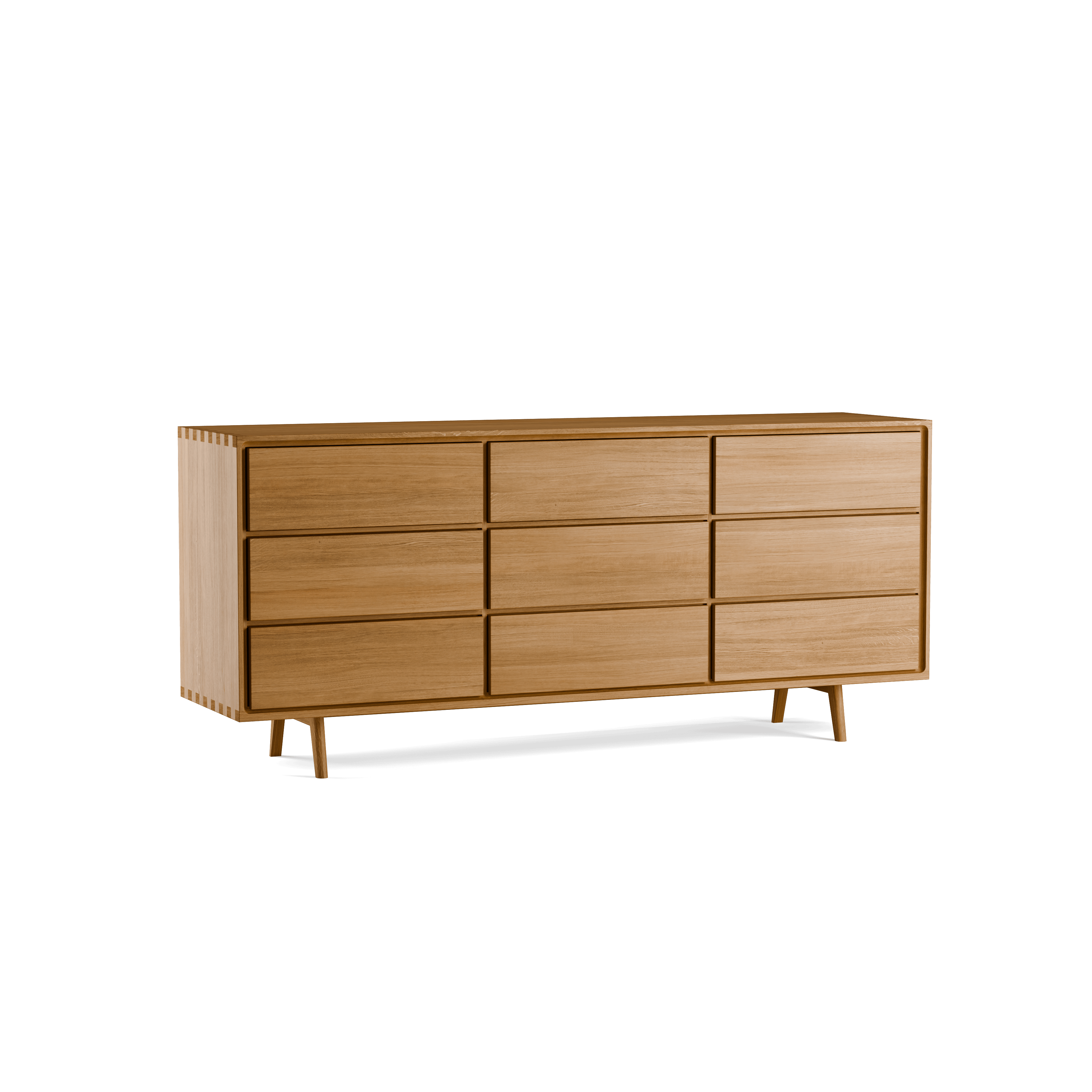 Sideboard Tesoro mit 9 Laden aus Massivholz