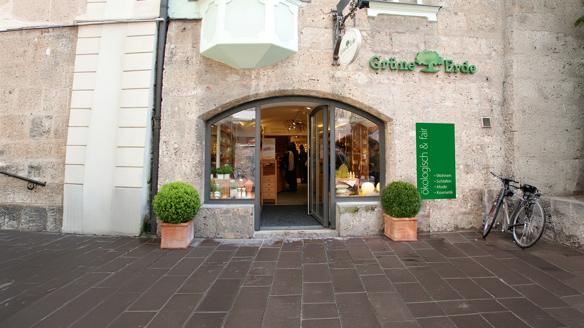 Gebäude vom Grüne Erde Store in Innsbruck