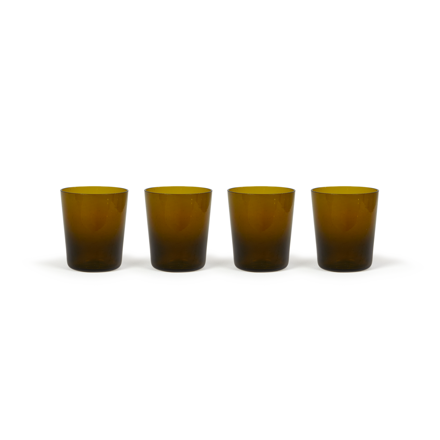 mundgeblasenes Trinkglas aus recycling Weinflaschen