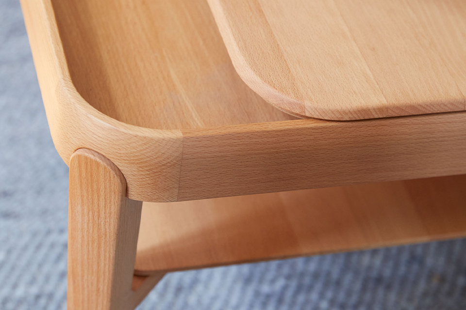 Detailansicht Beistelltisch Alwy in Buche