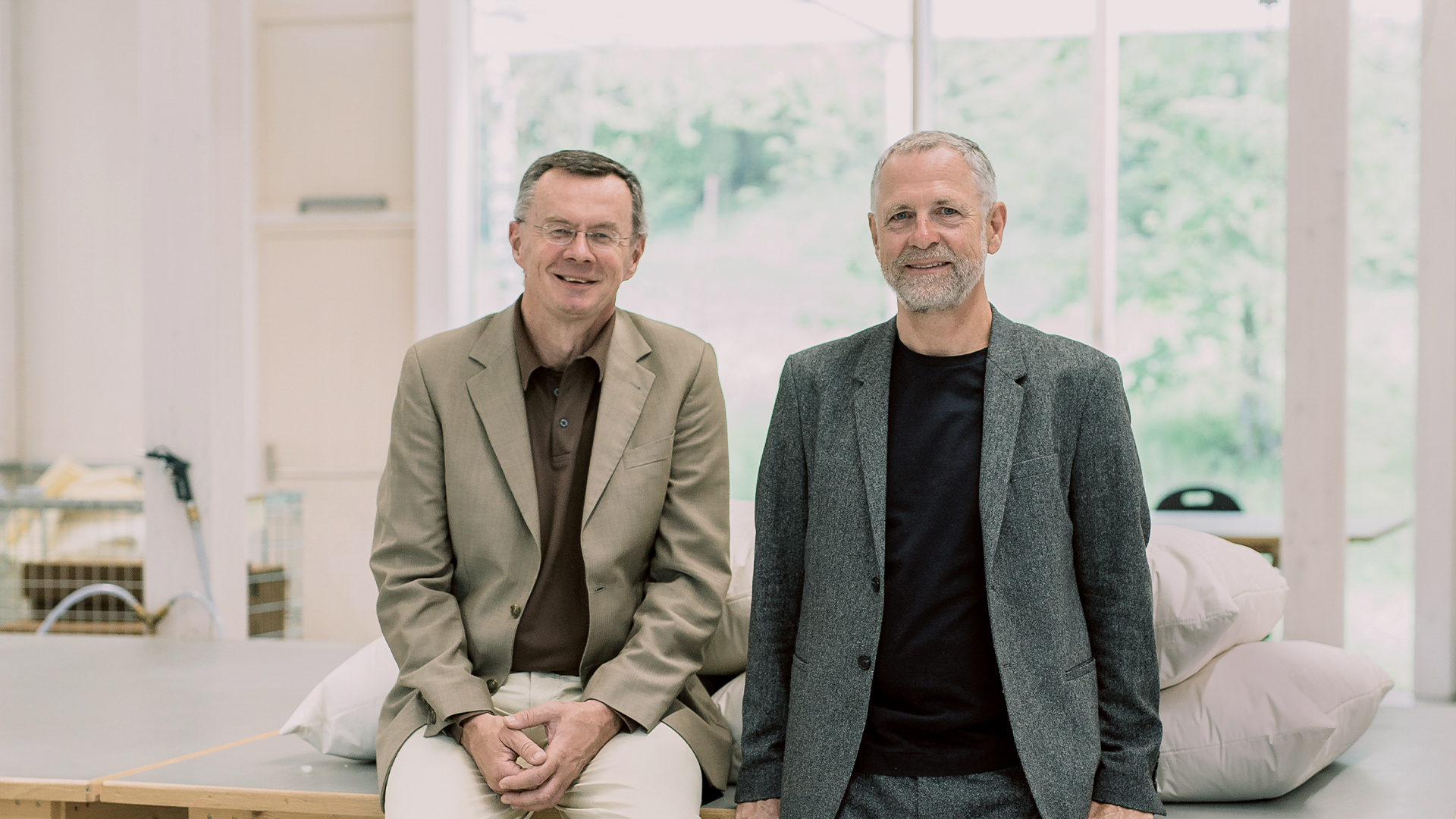 Die Inhaber Kuno Haas und Reinhard Kepplinger in der Grünen Erde Welt