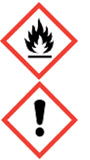 GEFAHR!
 Flüssigkeit und Dampf leicht entzündbar. Kann allergische Hautreaktionen verursachen. Verursacht schwere Augenreizung. Ist ärztlicher Rat erforderlich, Verpackung oder Kennzeichnungsetikett bereithalten.Schädlich für Wasserorganismen, mit langfristiger Wirkung. Darf nicht in die Hände von Kindern gelangen. Von Hitze, heißen Oberflächen, Funken, offenen Flammen und anderen Zündquellen fernhalten. Nicht rauchen. Schutzhandschuhe/Augenschutz tragen.
 BEI BERÜHRUNG MIT DER HAUT: Mit viel Wasser und Seife waschen. 
 BEI KONTAKT MIT DEN AUGEN: Einige Minuten lang behutsam mit Wasser spülen. Eventuell vorhandene Kontaktlinsen nach Möglichkeit entfernen. Weiter spülen. Inhalt/Behälter der Problemabfallentsorgung zuführen. 
UFI: 6H00-E04T-J006-TJ5Y