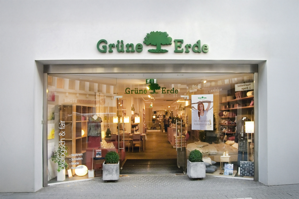 Eingangsbereich vom Grüne Erde Store in Köln