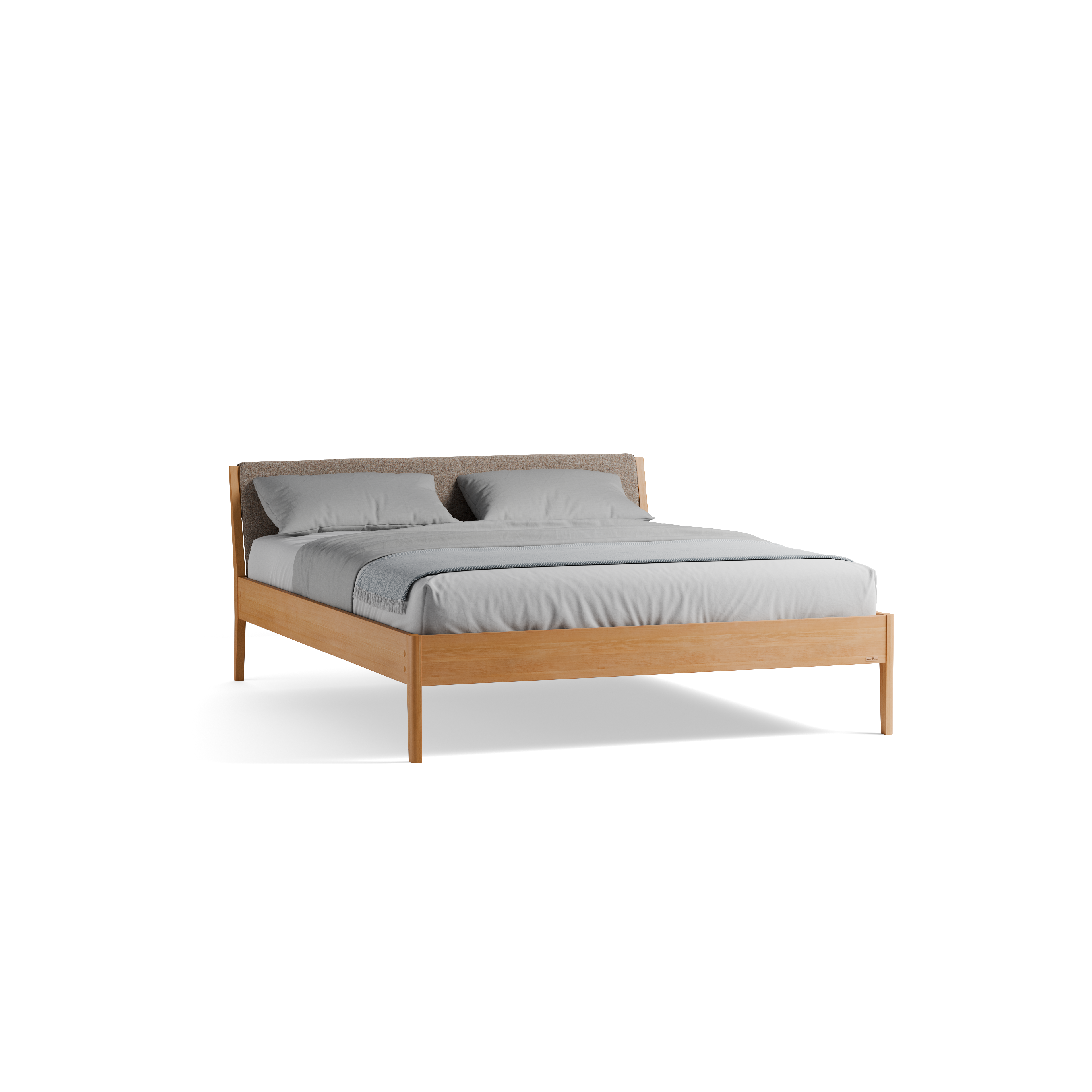 Bett Almeno mit Kopfhaupt und wechselbarer Housse