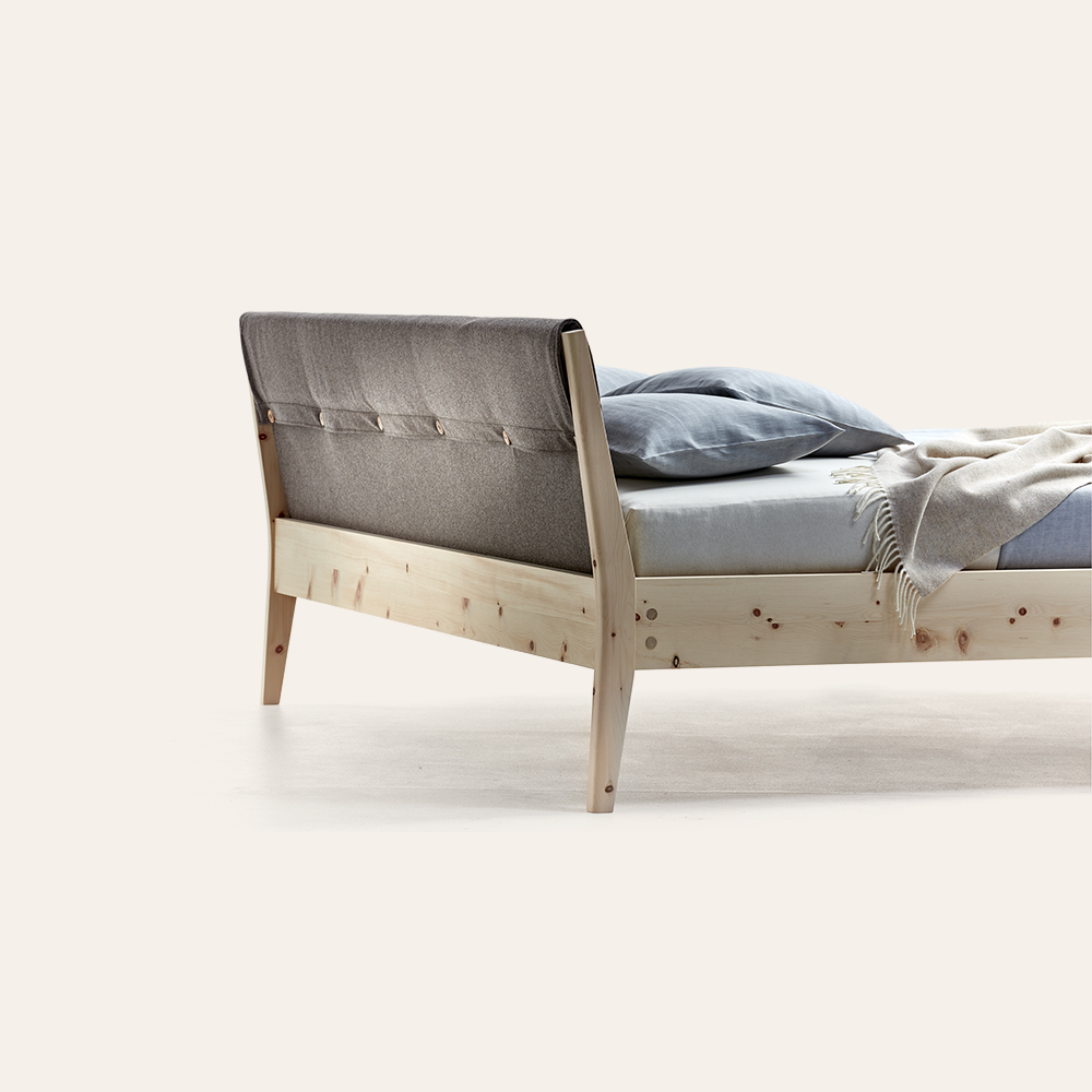 Detailansicht Housse auf Zirbenbett