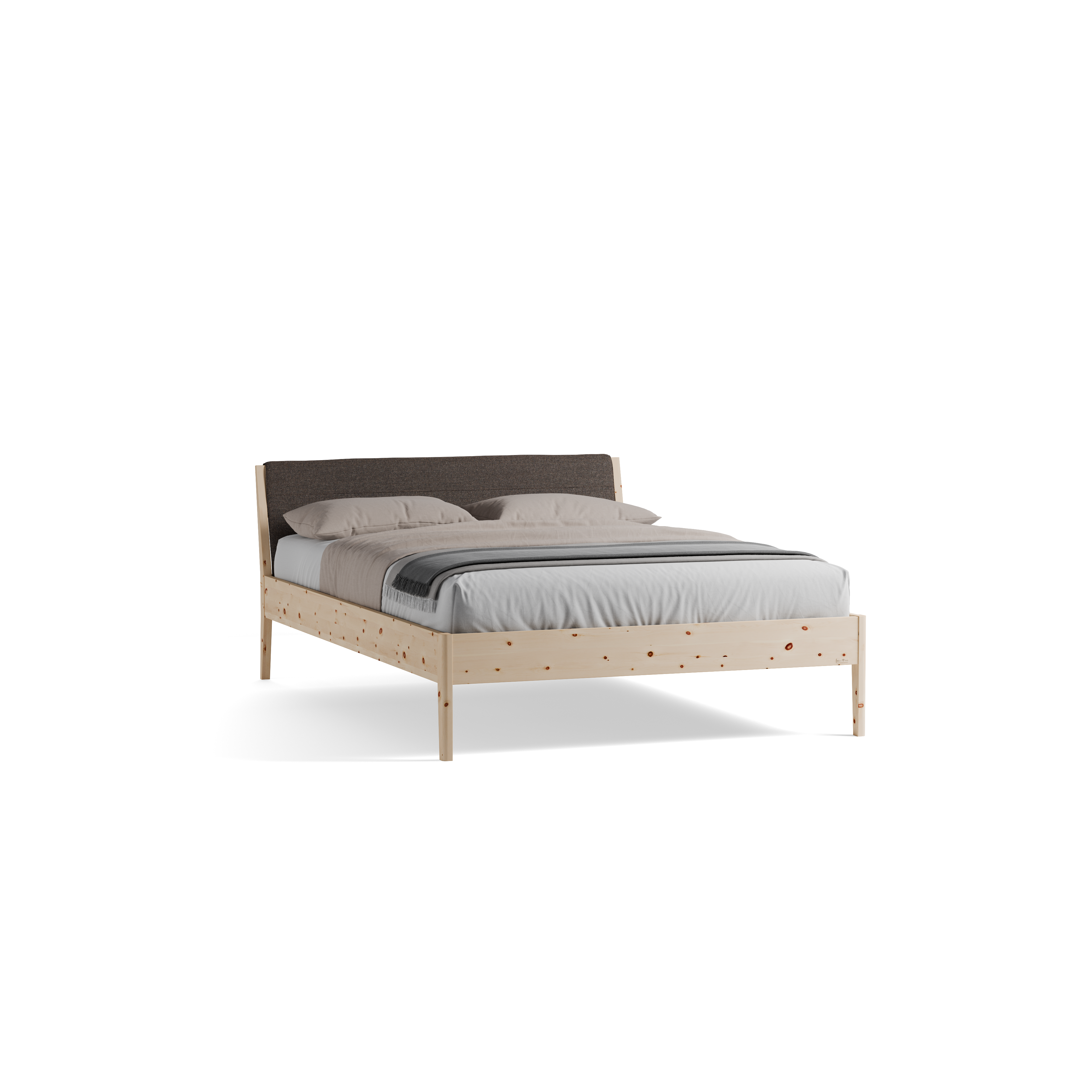 Bett Almeno mit Kopfhaupt und wechselbarer Housse