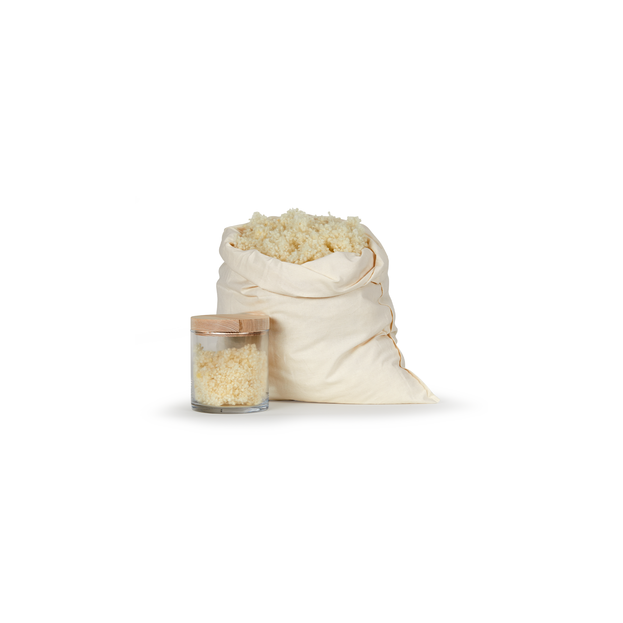 Nachfüllung für Schlafkissen Schafschurwolle