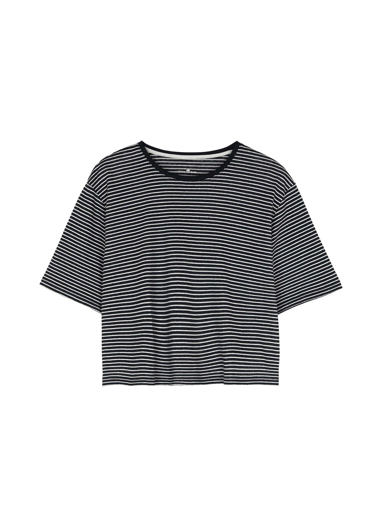 Kurzarmshirt aus Bio Leinen/Baumwolle