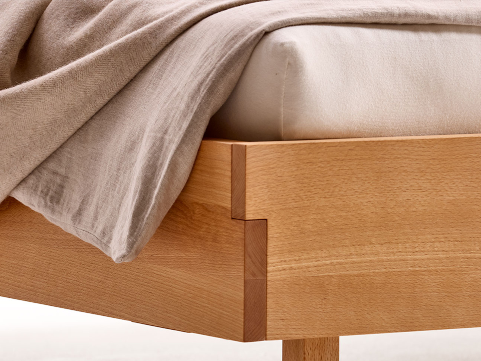 Massivholzbett Tesoro Detailansicht