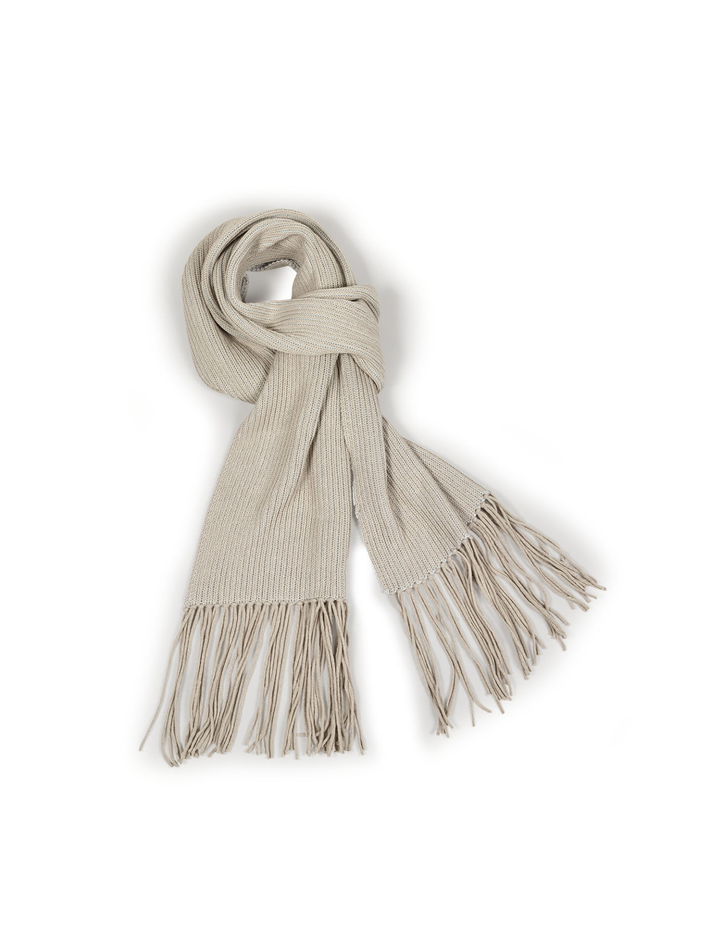 Strickschal aus Bio-Baumwolle und Wolle