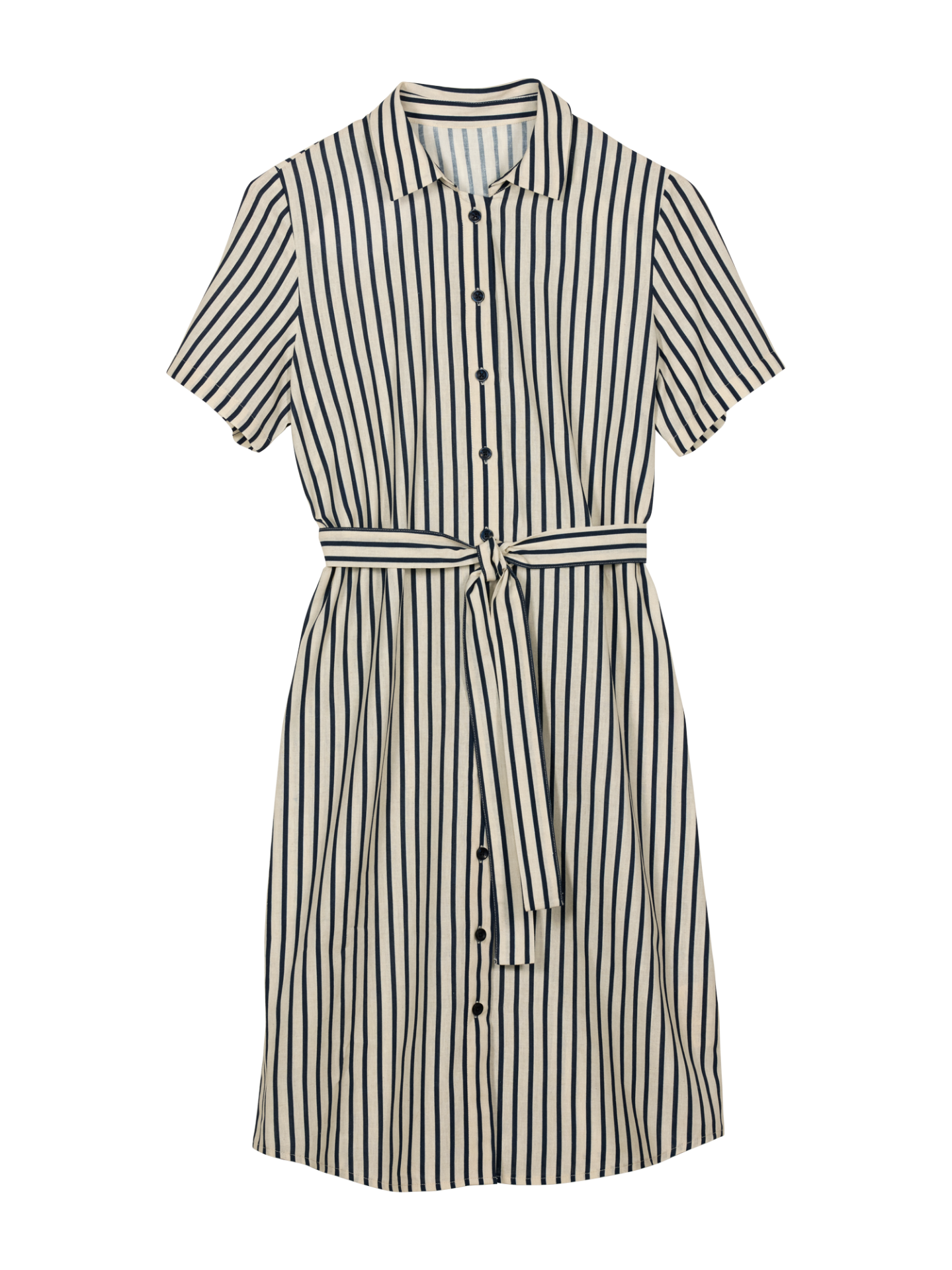 Kleid aus Bio-Baumwolle und Leinen