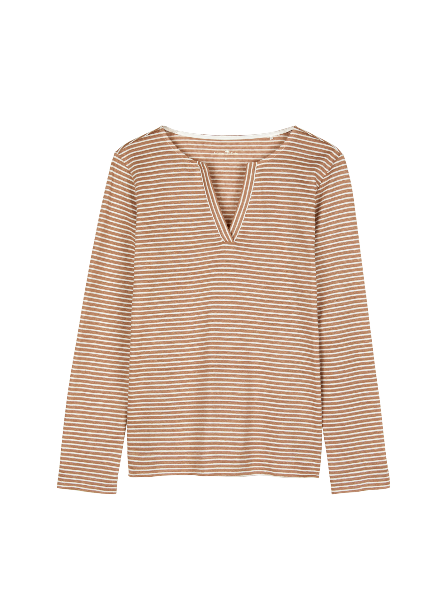 Langarmshirt aus Bio Leinen/Baumwolle