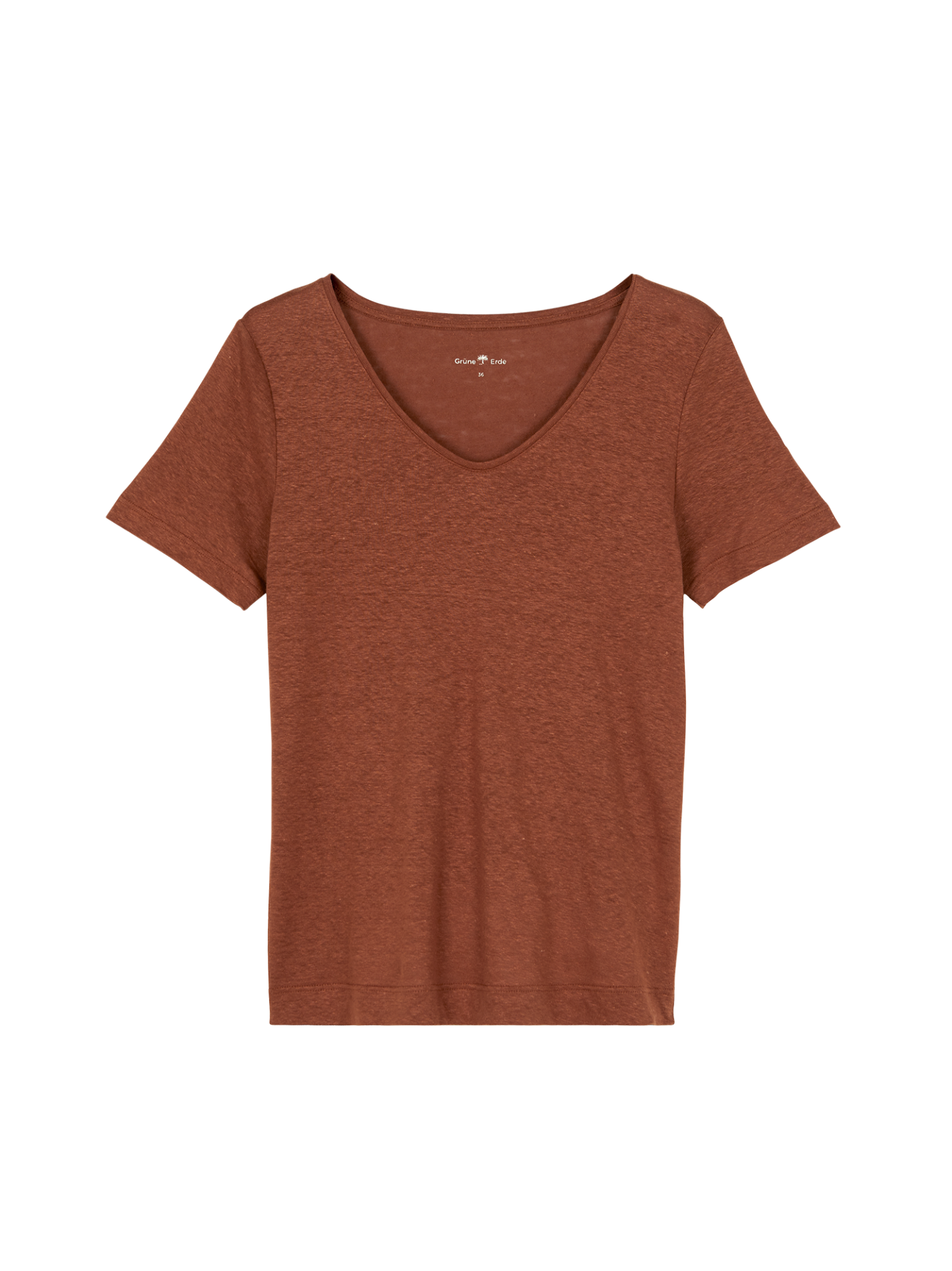 Kurzarmshirt aus Bio Leinen