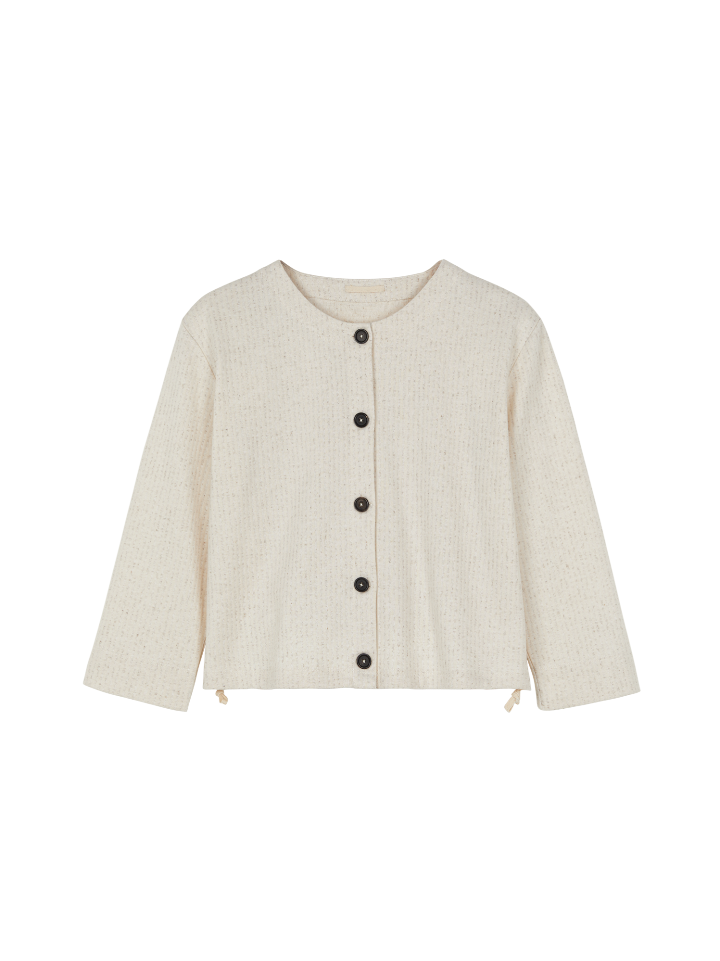 Jerseyjacke aus Bio Baumwolle und Leinen