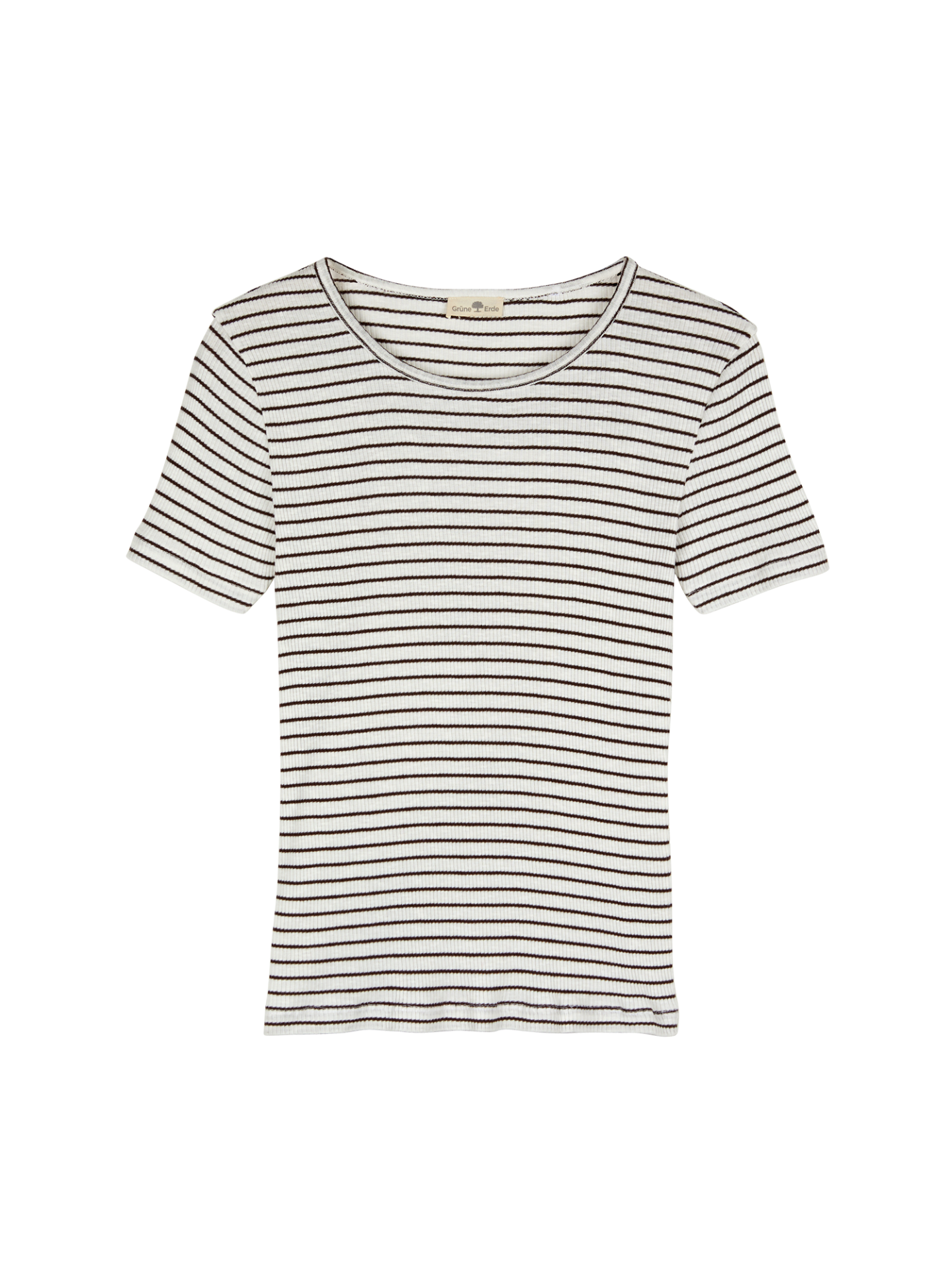 Kurzarmshirt Rippe