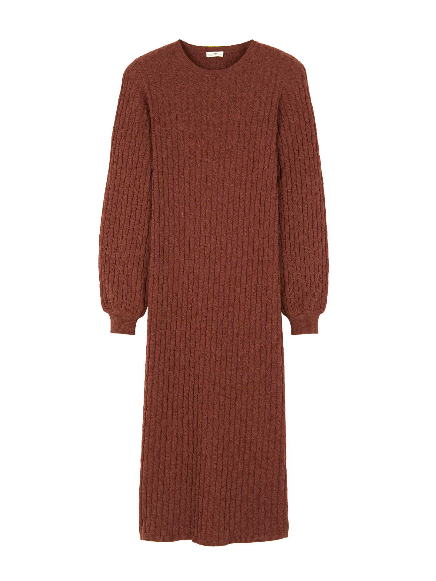 Strickkleid aus Bio-Baumwolle und Wolle