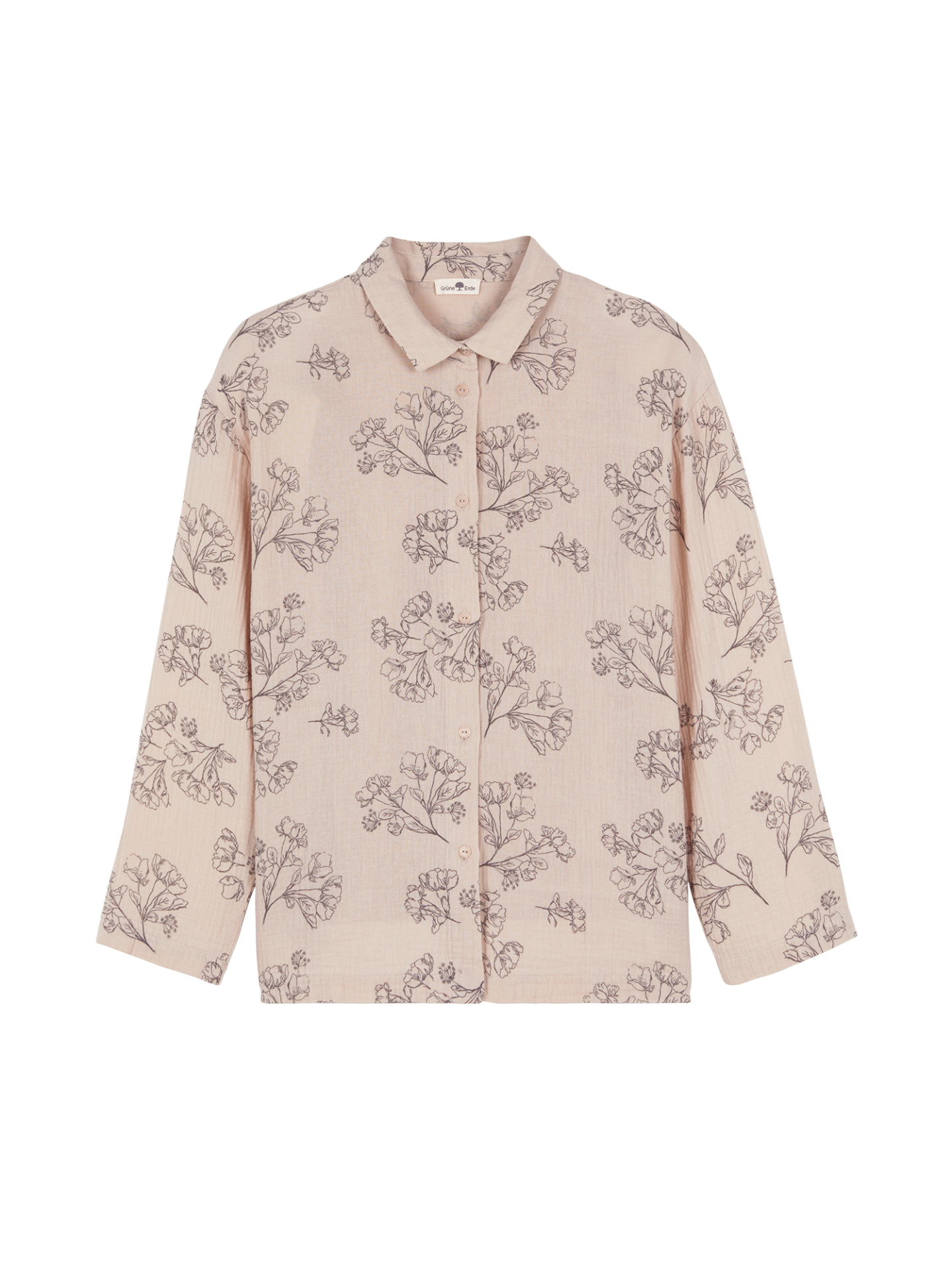 Pyjamashirt aus Bio Baumwolle