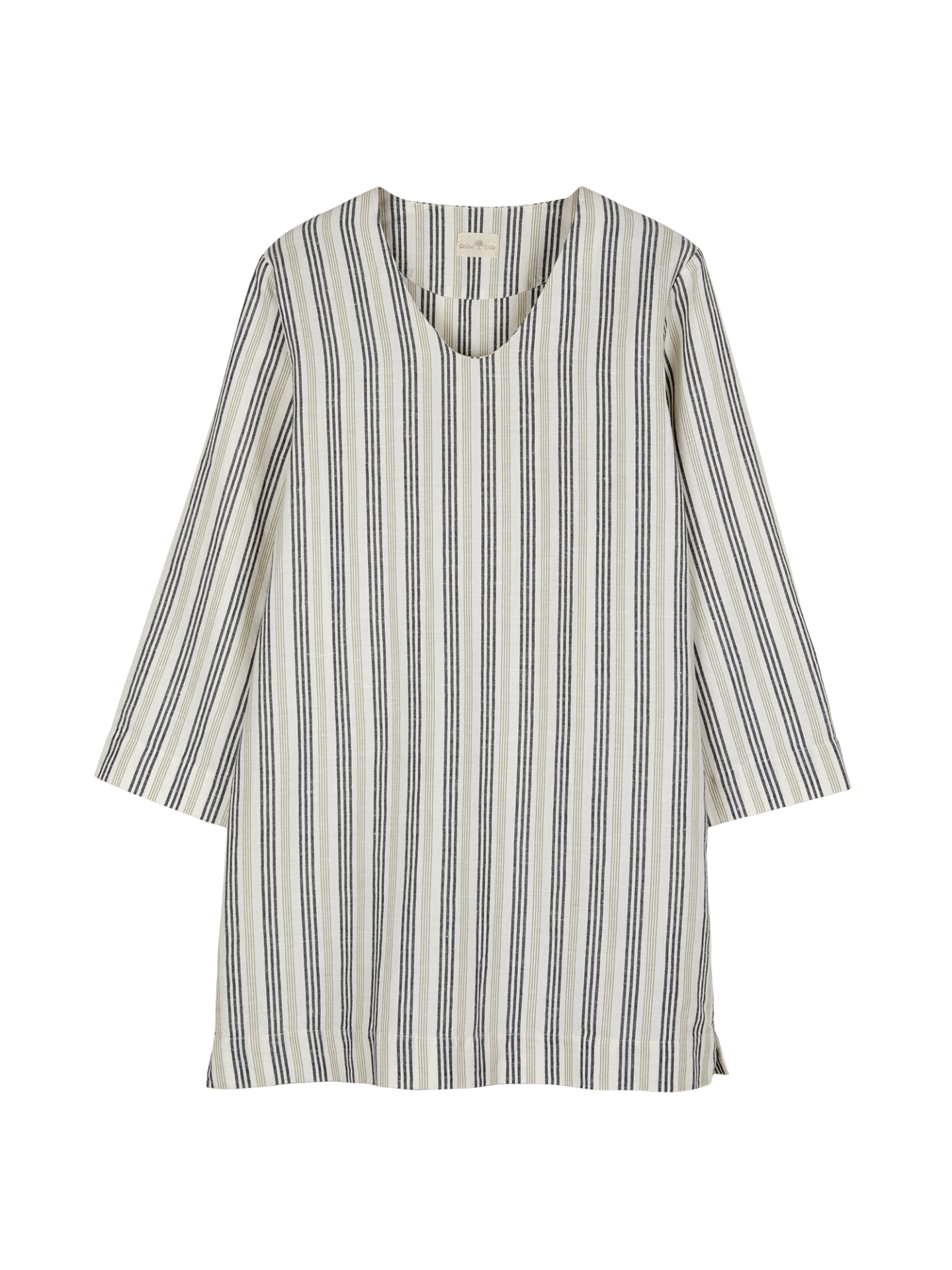 Bluse aus Bio-Leinen und Baumwolle