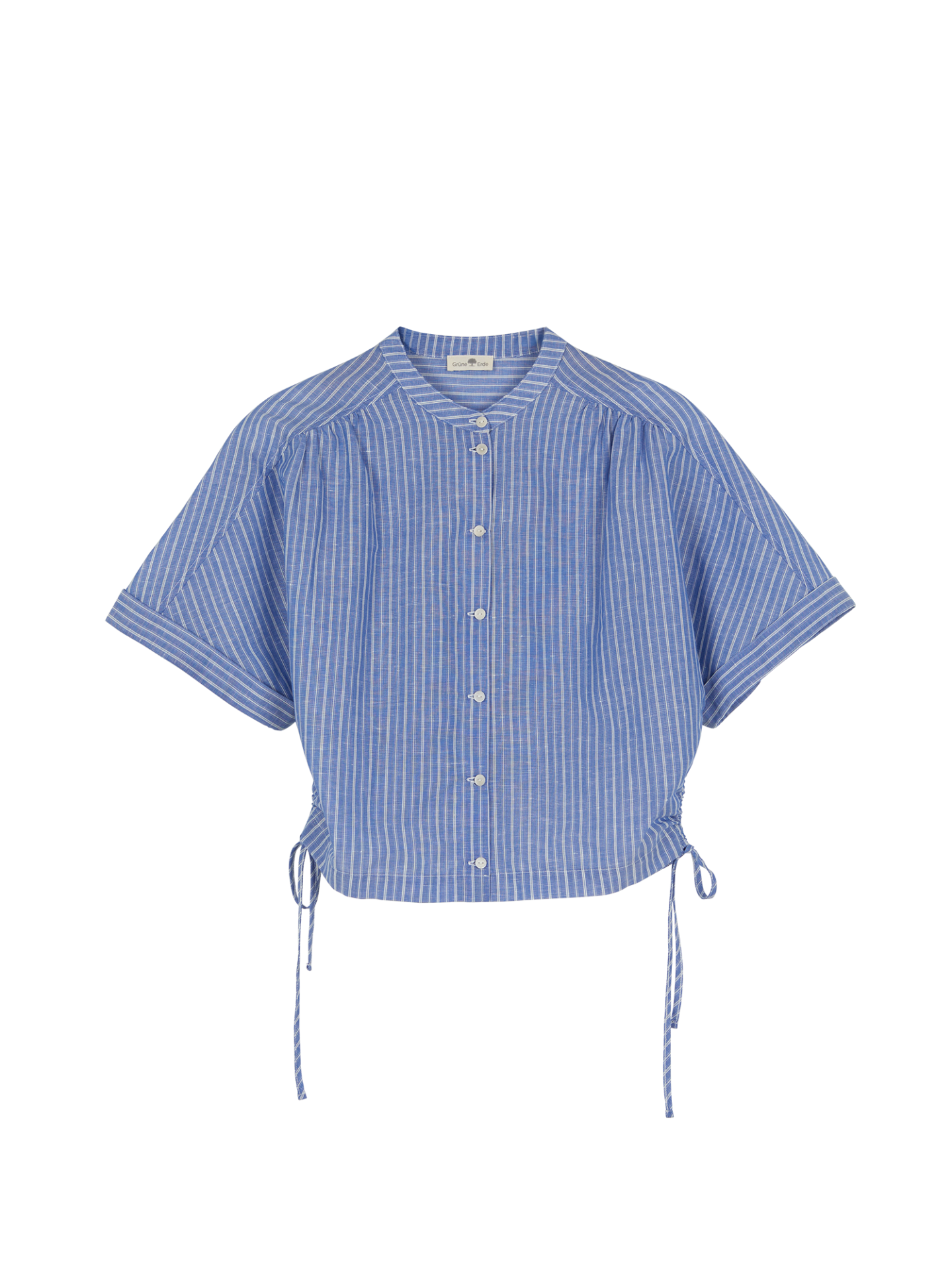Bluse aus Bio Baumwolle und Leinen